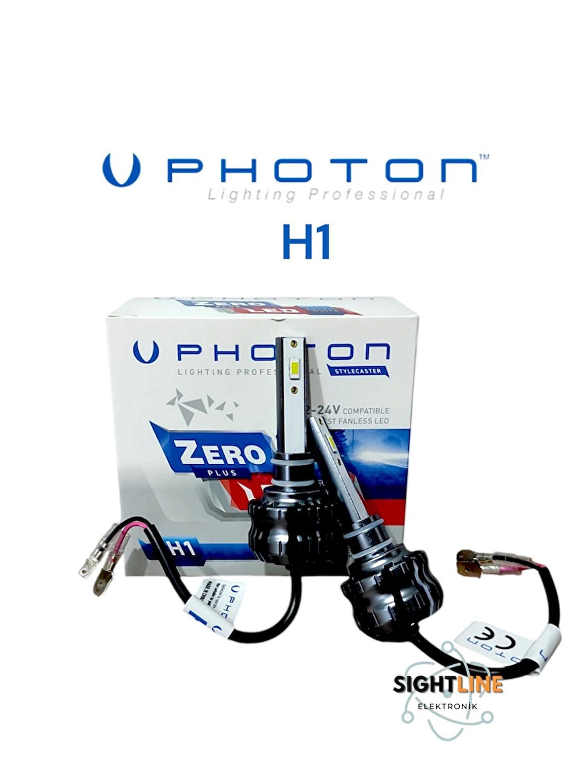 Photon Zero H1 Plus Fansız Beyaz Led Far Ampül Seti 12/24V 6500 Kelvin 13000 Lümen