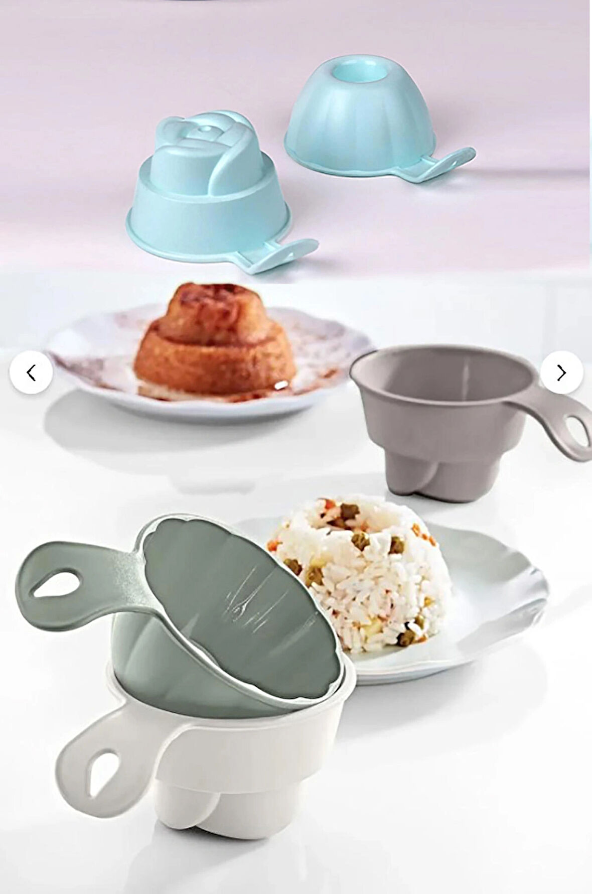 2'li Plastik Pilav & Helva Kalıbı