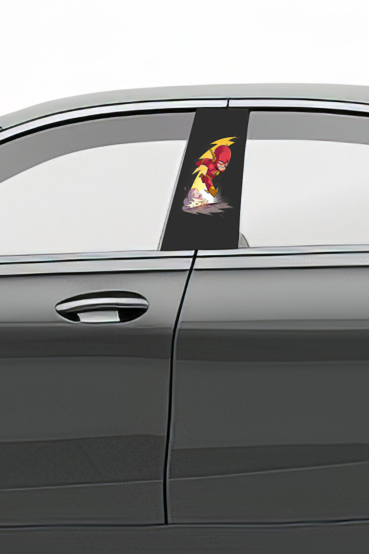 Araç Kapı Direk Kaplama Folyosu Desenli (Sağ Sol Takım) (2 Adet) - 22x50 Cm