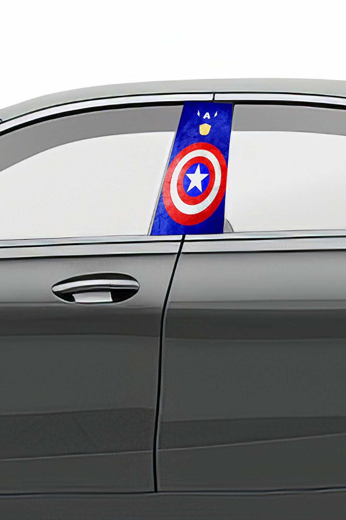 Araç Kapı Direk Kaplama Folyosu Desenli (Sağ Sol Takım) (2 Adet) - 22x50 Cm