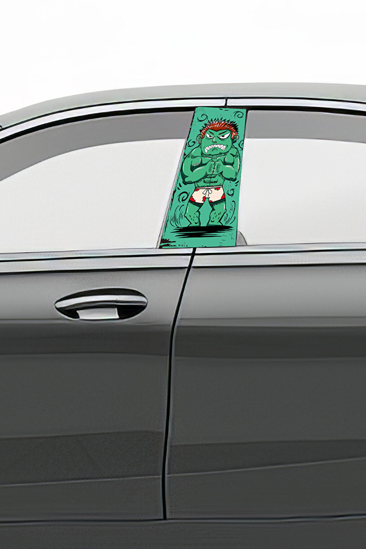 Araç Kapı Direk Kaplama Folyosu Desenli (Sağ Sol Takım) (2 Adet) - 22x50 Cm