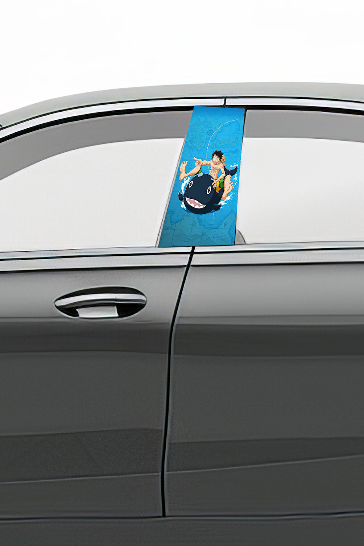 Araç Kapı Direk Kaplama Folyosu Desenli (Sağ Sol Takım) (2 Adet) - 22x50 Cm