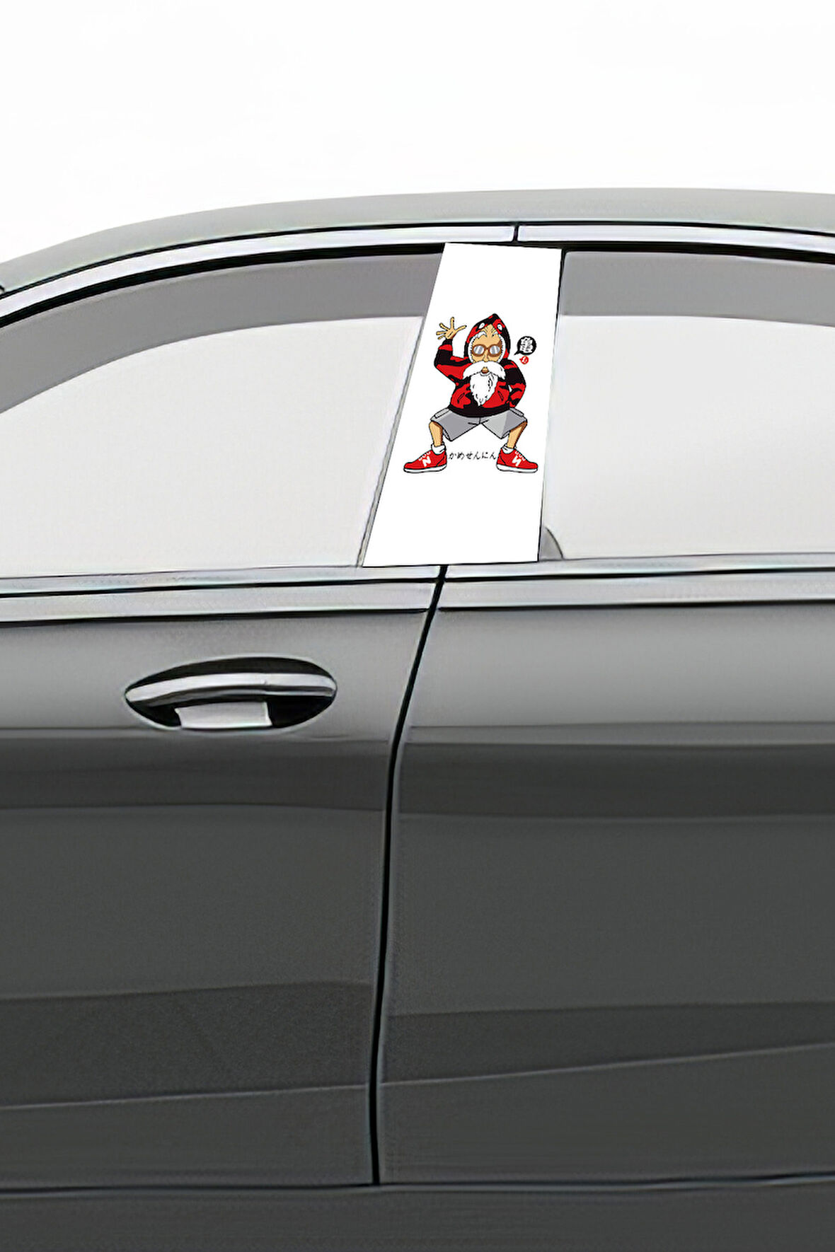 Araç Kapı Uyumlu  Direk Kaplama Folyosu Desenli (Sağ Sol Takım) (2 Adet) - 22x50 Cm