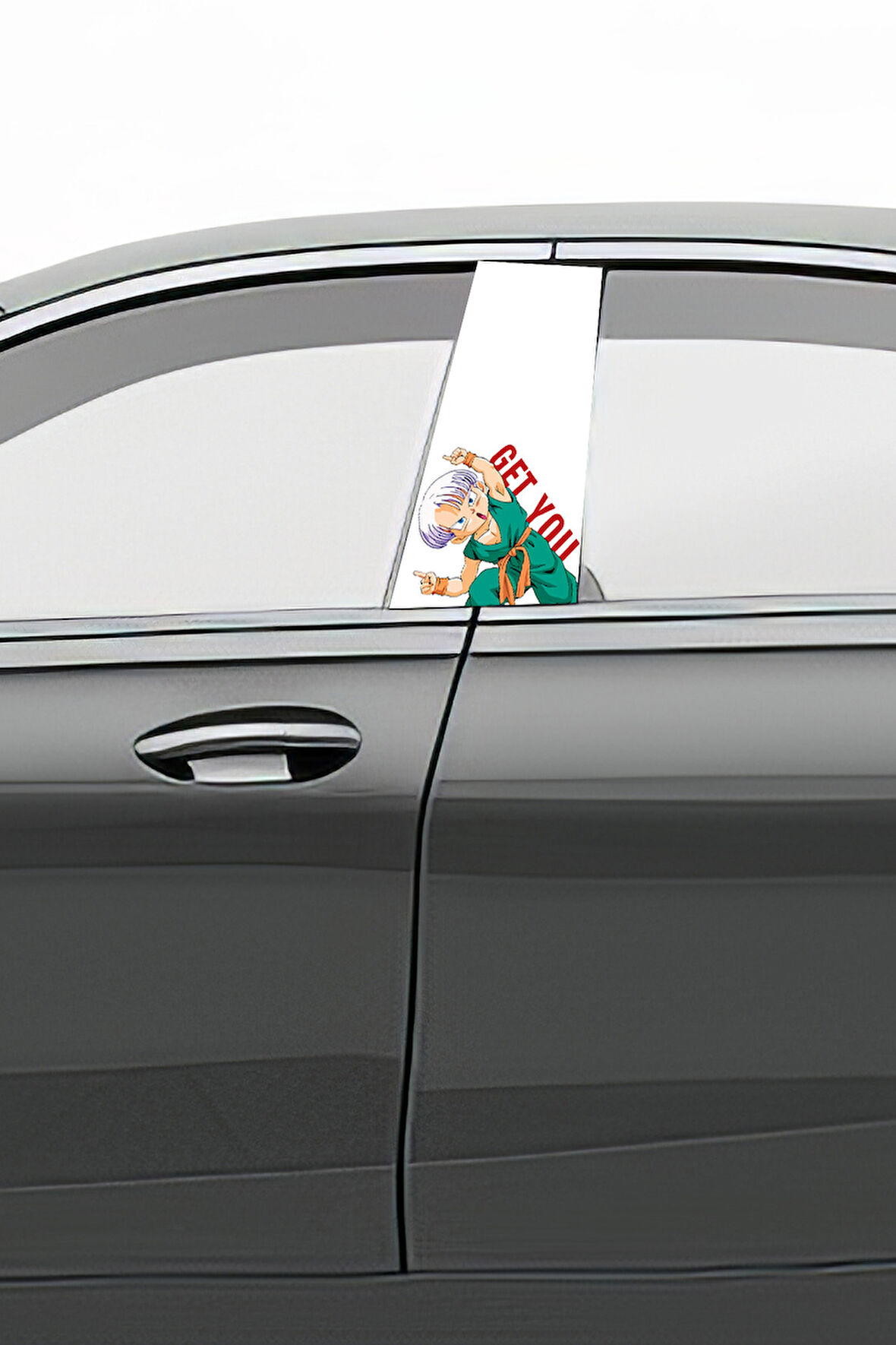 Araç Kapı Direk Kaplama Folyosu Desenli Sağ Sol Takım 2 Adet  22x50 cm