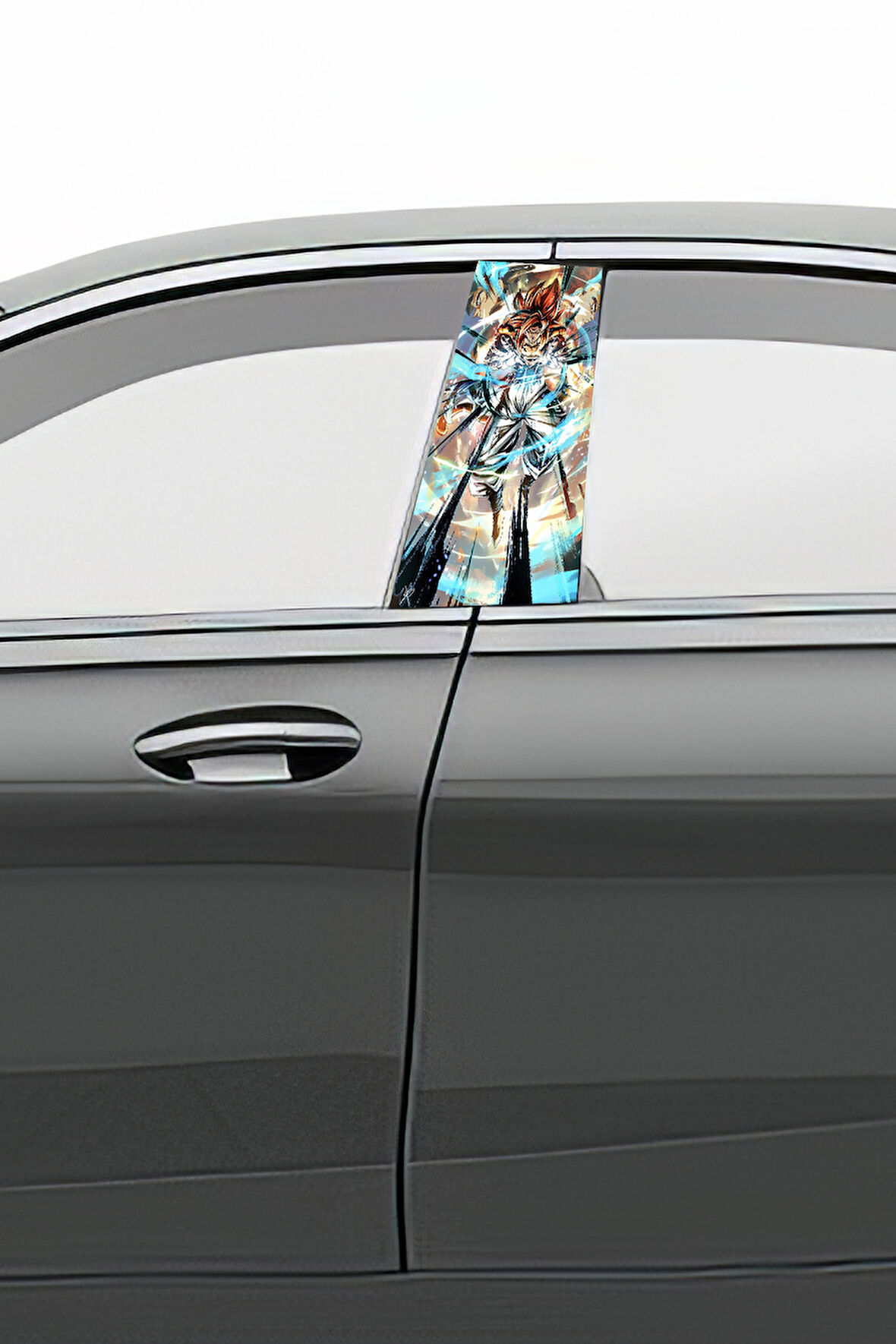 Araç Kapı Direk Kaplama Folyosu Desenli (Sağ Sol Takım) (2 Adet) - 22x50 Cm