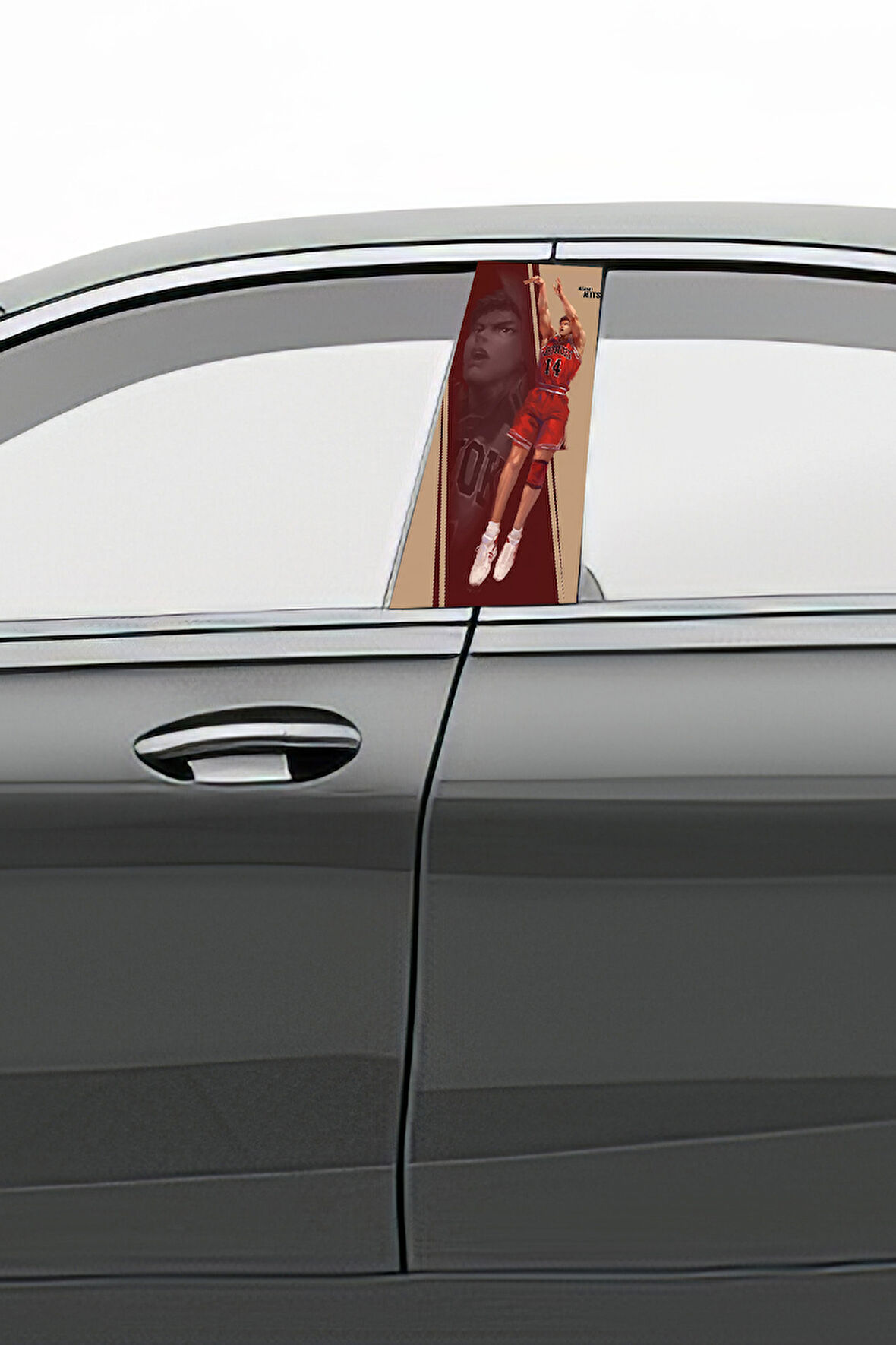 Araç Kapı Direk Kaplama Folyosu Desenli (Sağ Sol Takım) (2 Adet) - 22x50 Cm