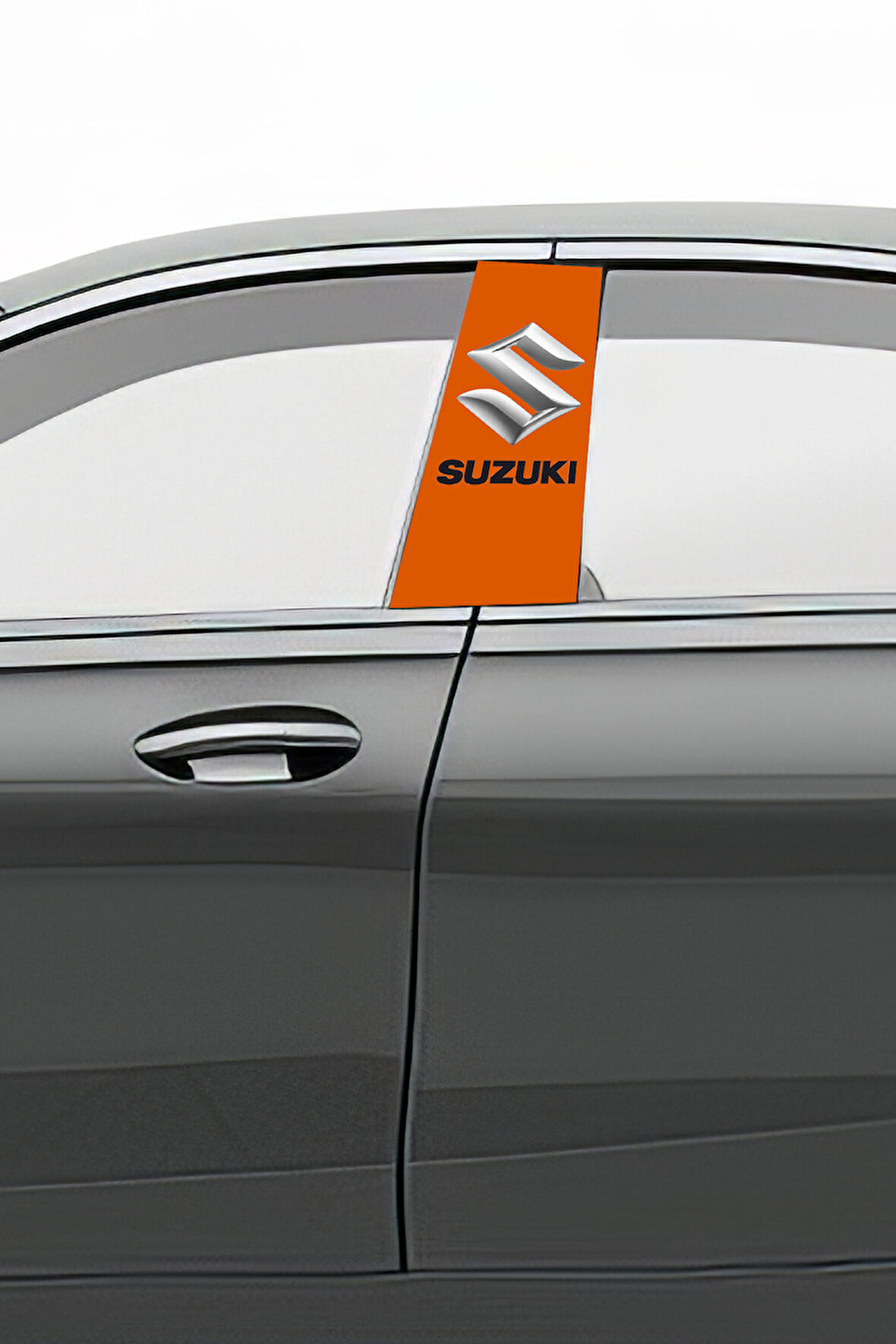 Araç Kapı Direk Kaplama Folyosu Desenli (Sağ Sol Takım) (2 Adet) - 22x50 Cm