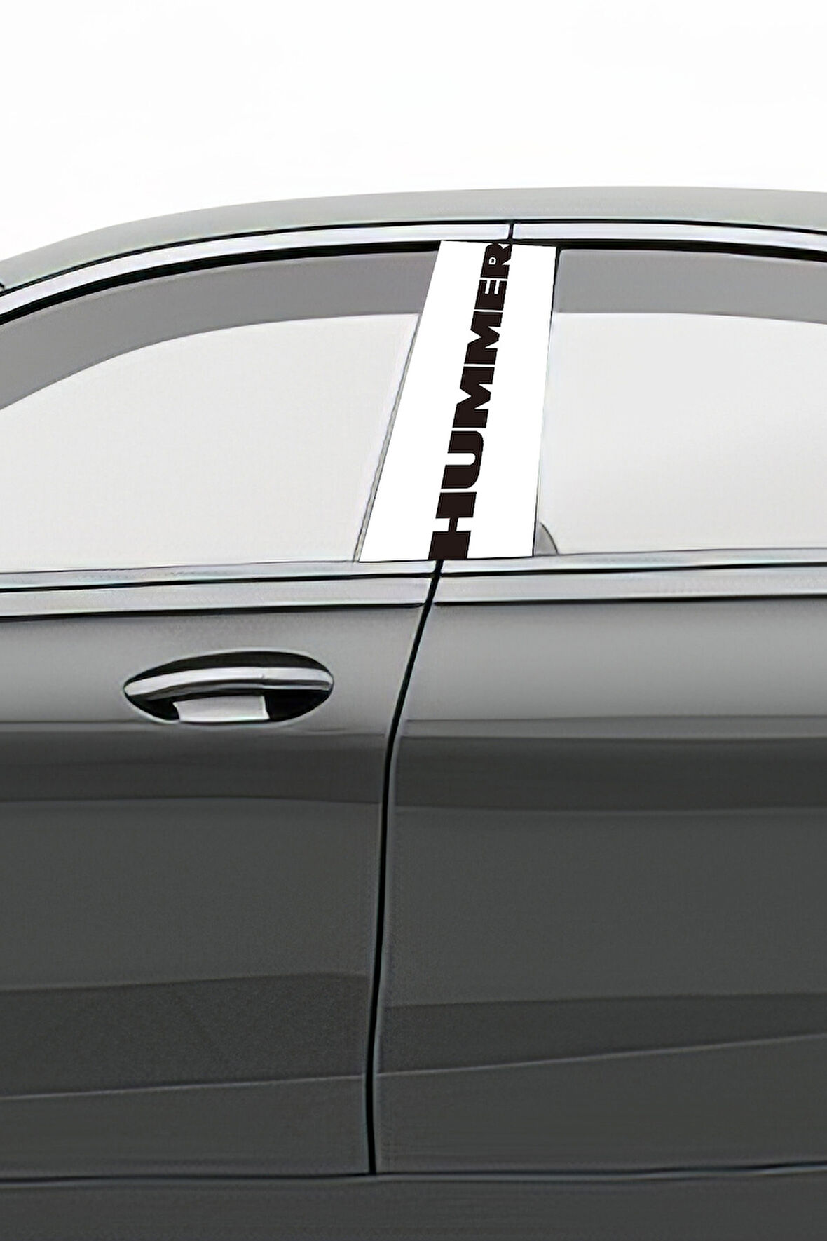 Araç Kapı Direk Kaplama Folyosu Desenli  Sağ Sol Takım 2 Adet  22x50 Cm