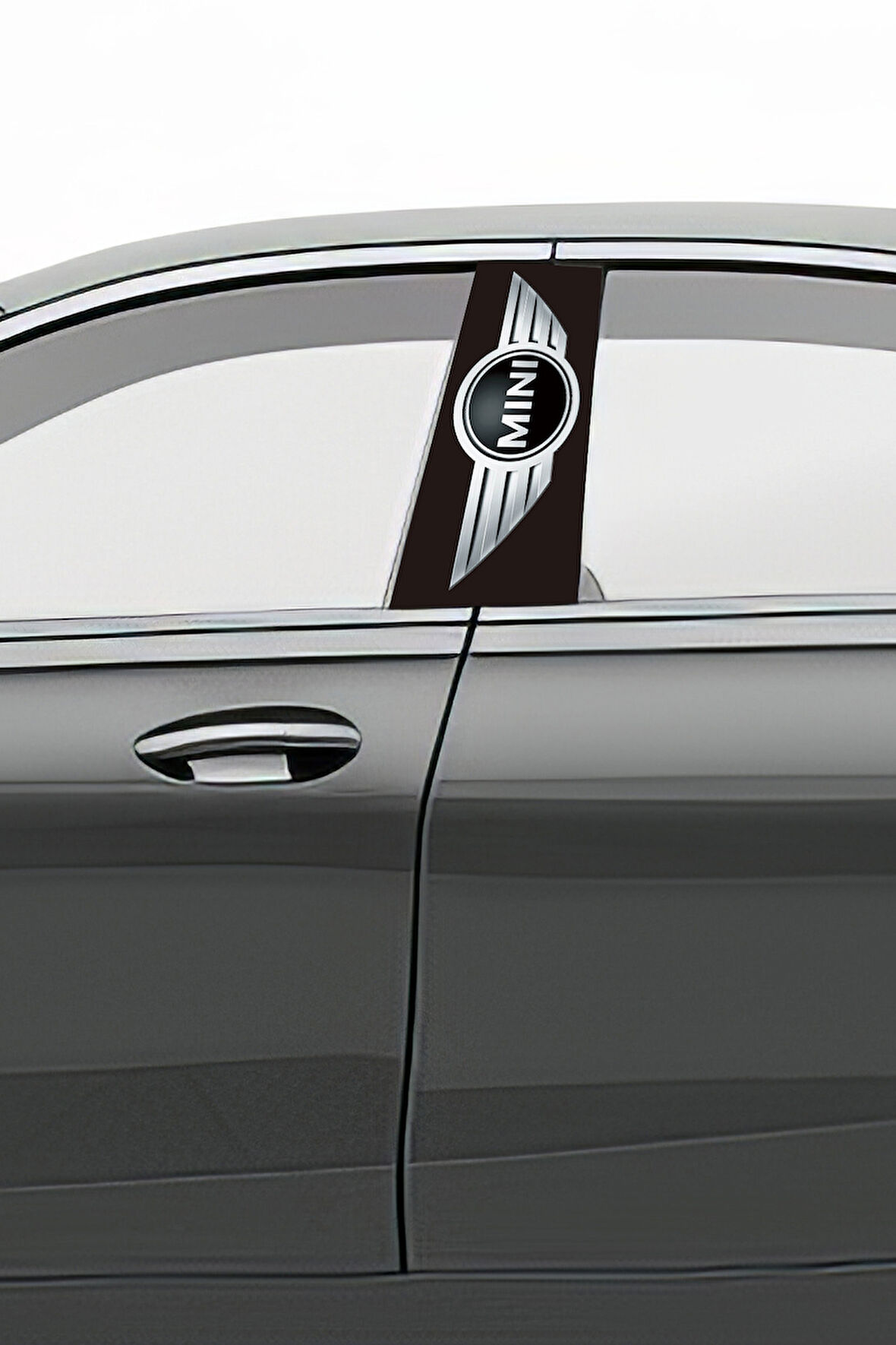 Araç Kapı Direk Kaplama Folyosu Desenli (Sağ Sol Takım) (2 Adet) - 22x50 Cm