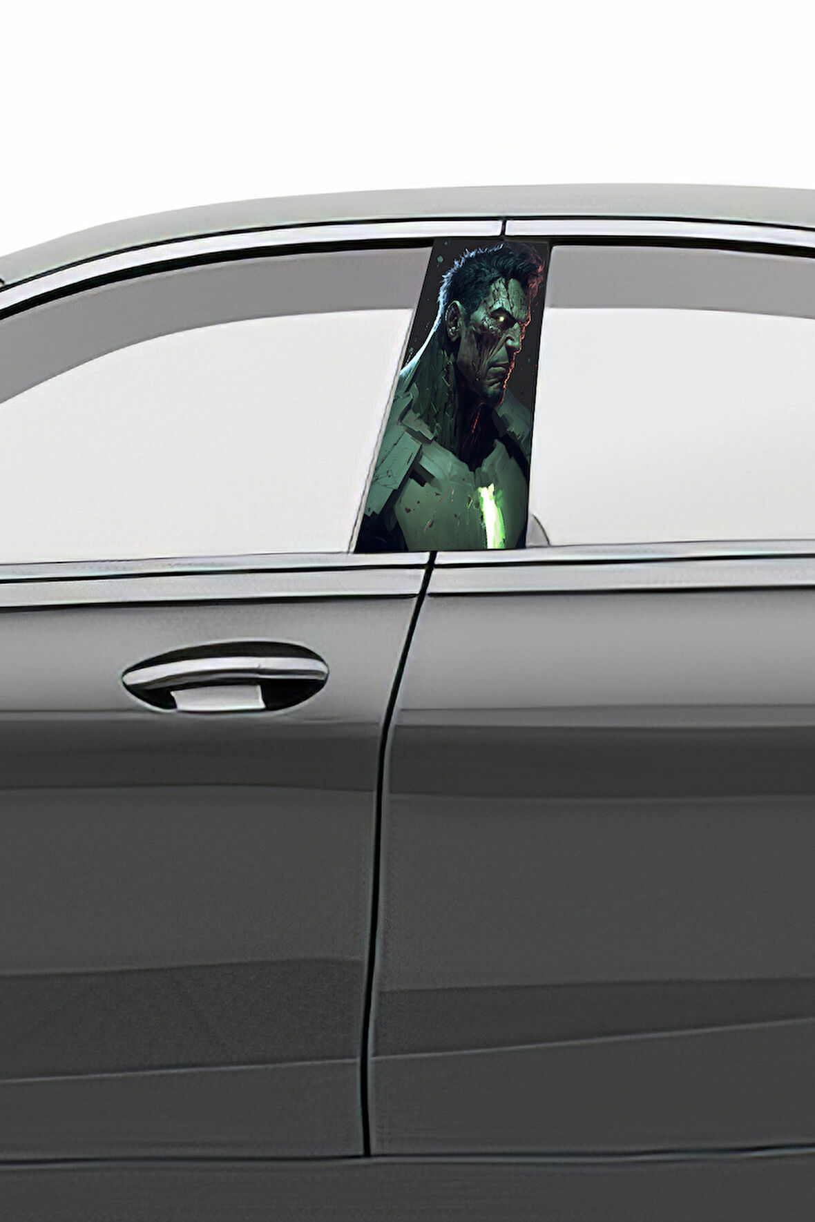 Araç Kapı Direk Kaplama Folyosu Desenli (Sağ Sol Takım) (2 Adet) - 22x50 Cm