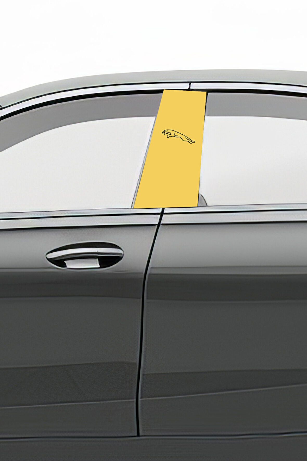 Araç Kapı Direk Kaplama Folyosu Desenli (Sağ Sol Takım) (2 Adet) - 22x50 Cm