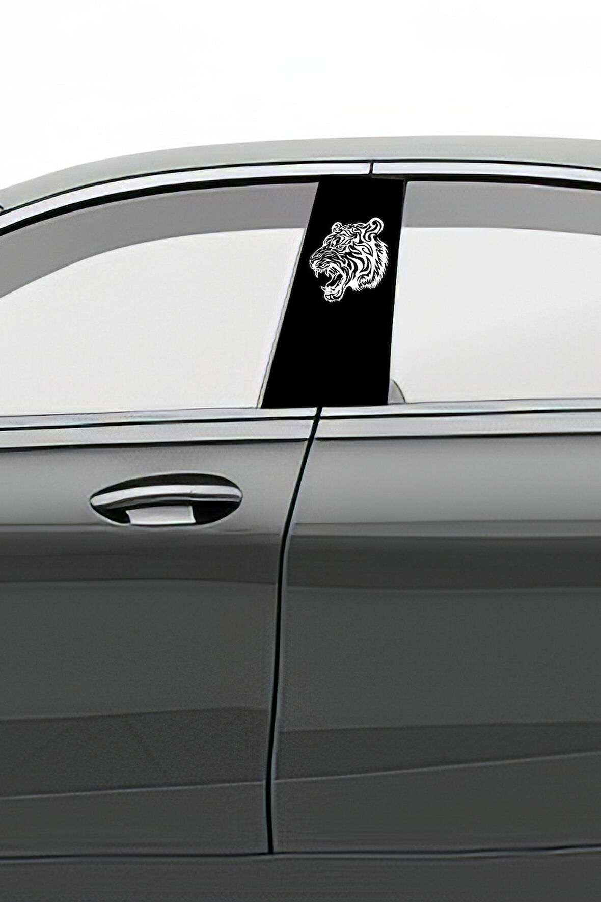 Araç Kapı Direk Kaplama Folyosu Desenli (Sağ Sol Takım) (2 Adet) - 22x50 Cm