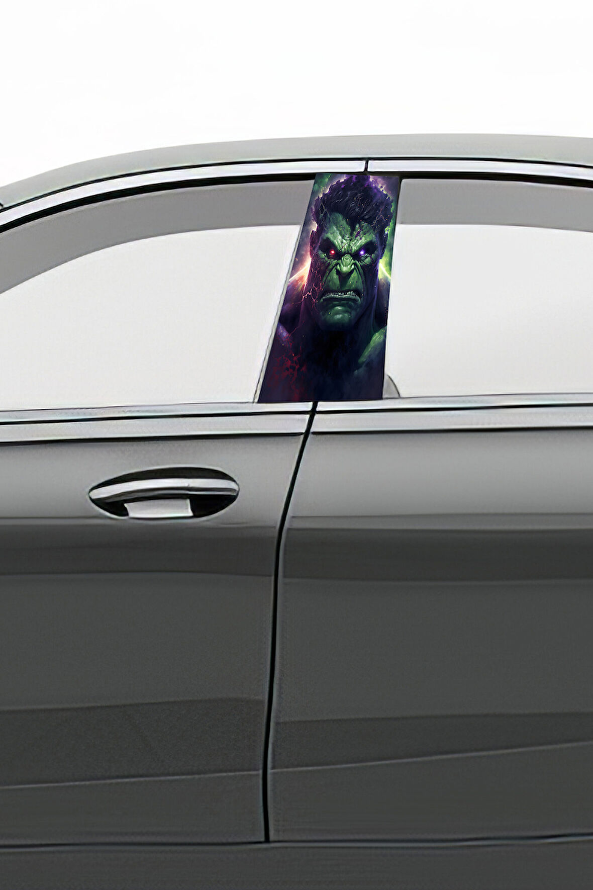 Araç Kapı Direk Kaplama Folyosu Desenli (Sağ Sol Takım) (2 Adet) - 22x50 Cm