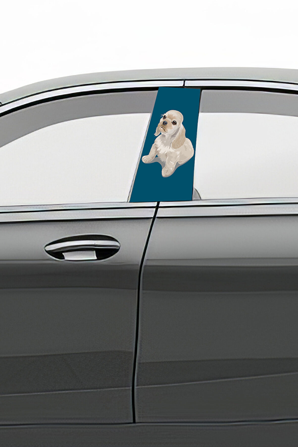 Araç Kapı Direk Kaplama Folyosu Desenli (Sağ Sol Takım) (2 Adet) - 22x50 Cm