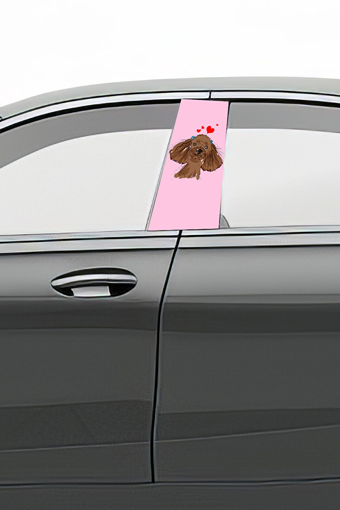 Araç Kapı Direk Kaplama Folyosu Desenli (Sağ Sol Takım) (2 Adet) - 22x50 Cm