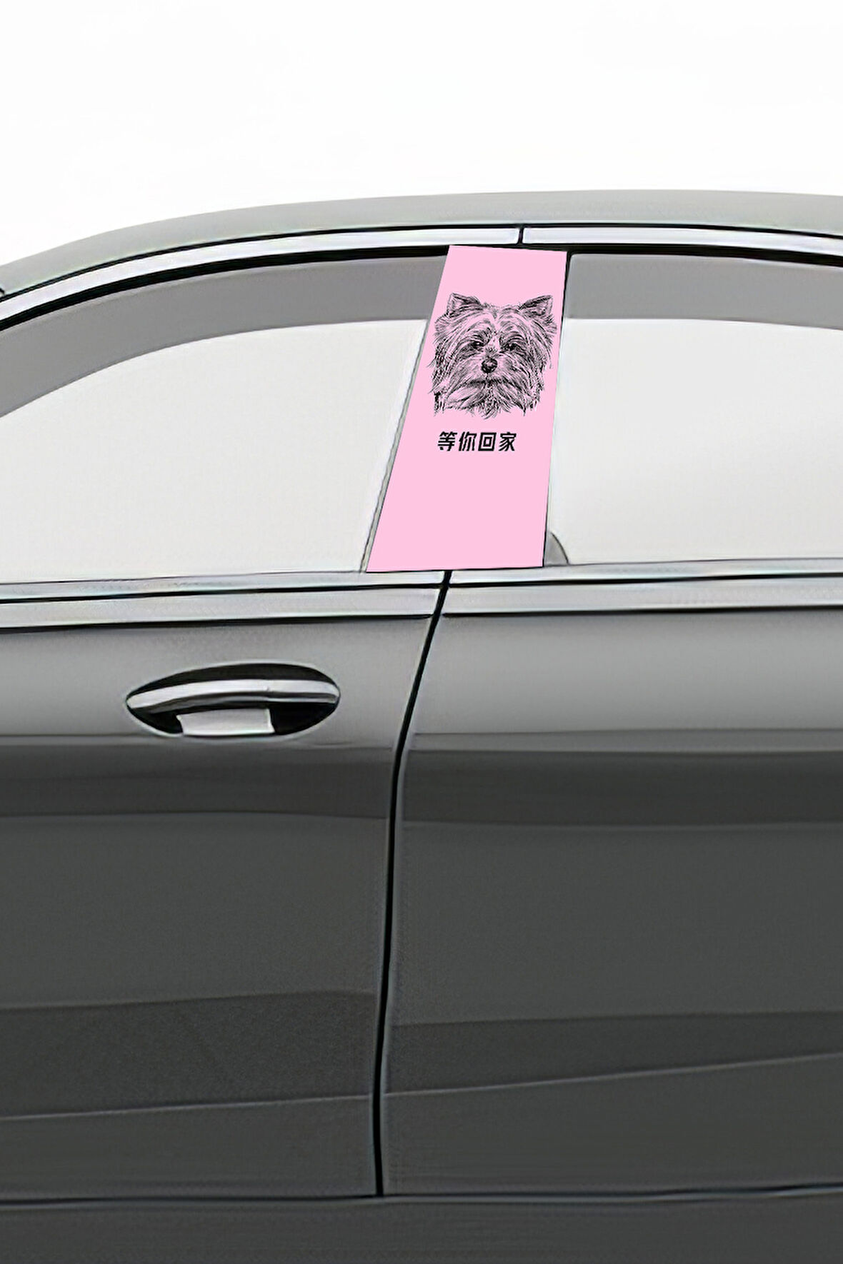 Araç Kapı Direk Kaplama Folyosu Desenli (Sağ Sol Takım) (2 Adet) - 22x50 Cm