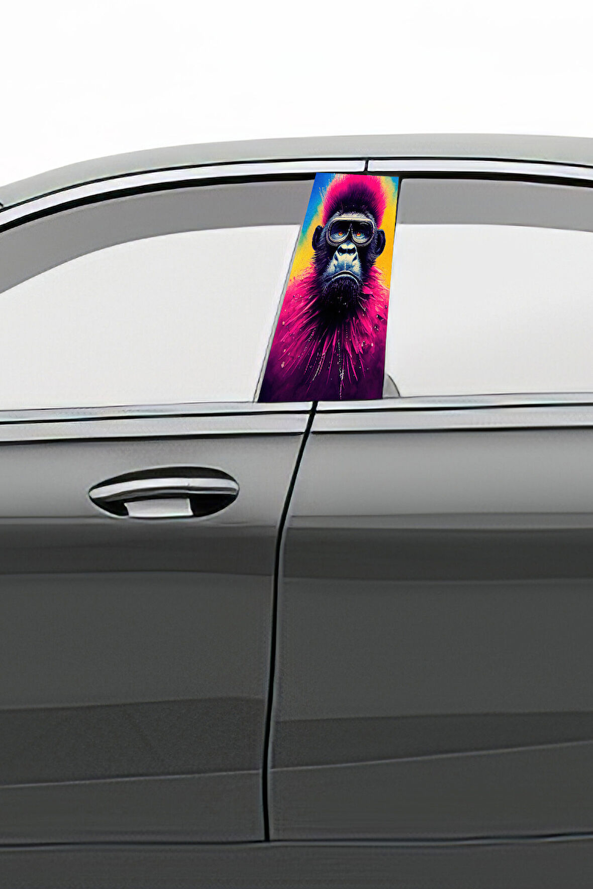 Araç Kapı Direk Kaplama Folyosu Desenli (Sağ Sol Takım) (2 Adet) - 22x50 Cm