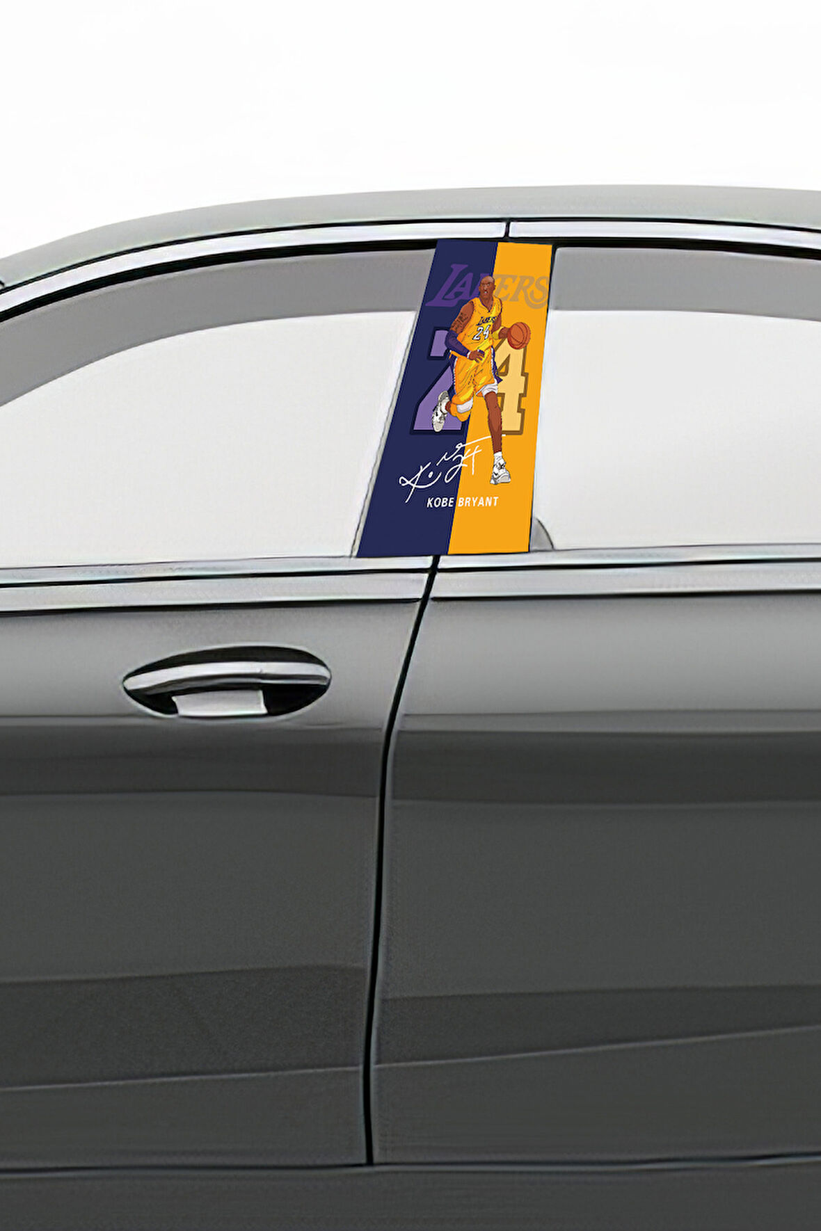 Araç Kapı Direk Kaplama Folyosu Desenli (Sağ Sol Takım) (2 Adet) - 22x50 Cm