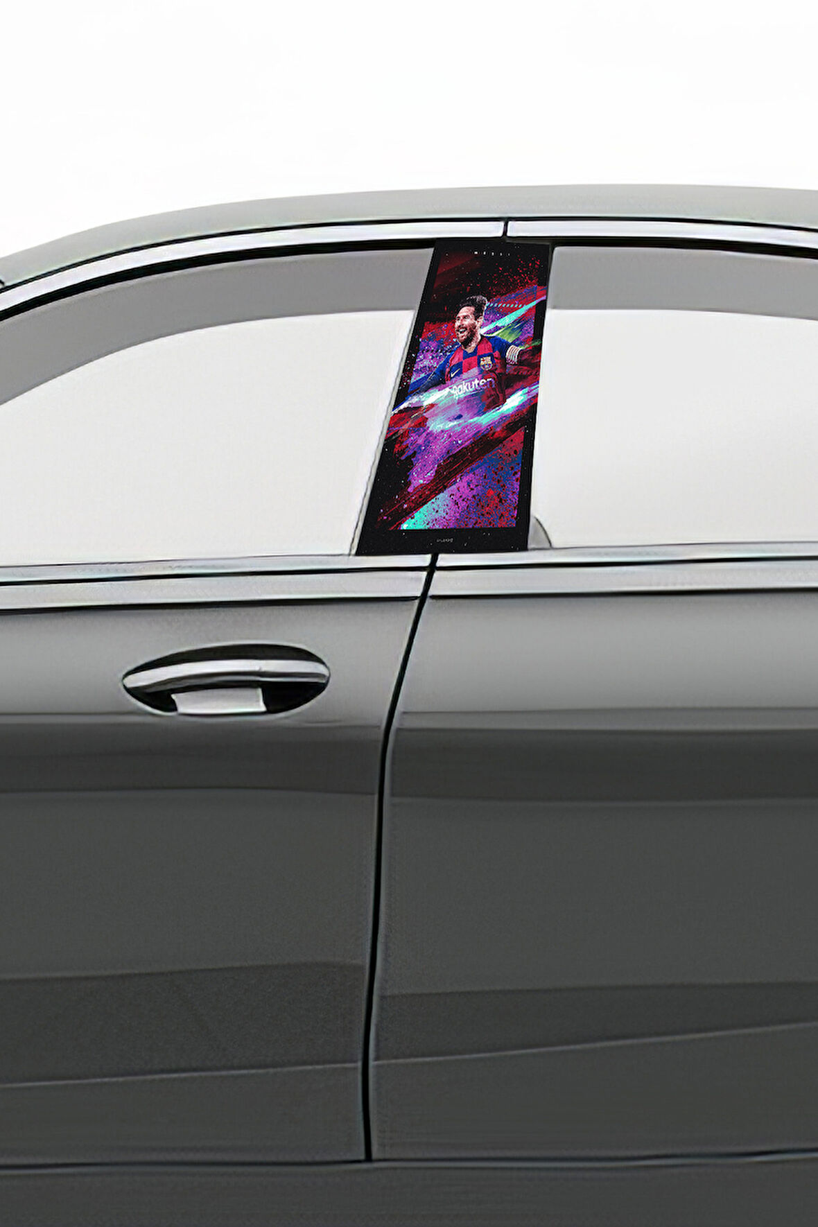 Araç Kapı Direk Kaplama Folyosu Desenli  Sağ Sol Takım 2 Adet  22x50 cm