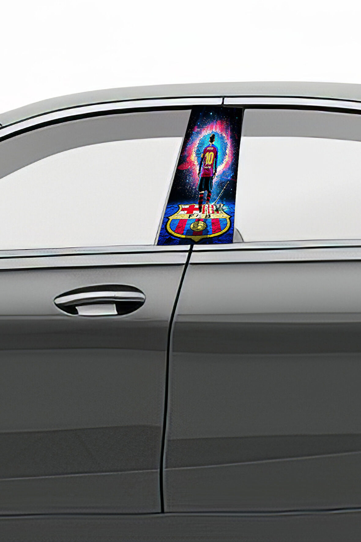 Araç Kapı Direk Kaplama Folyosu Desenli (Sağ Sol Takım) (2 Adet) - 22x50 Cm