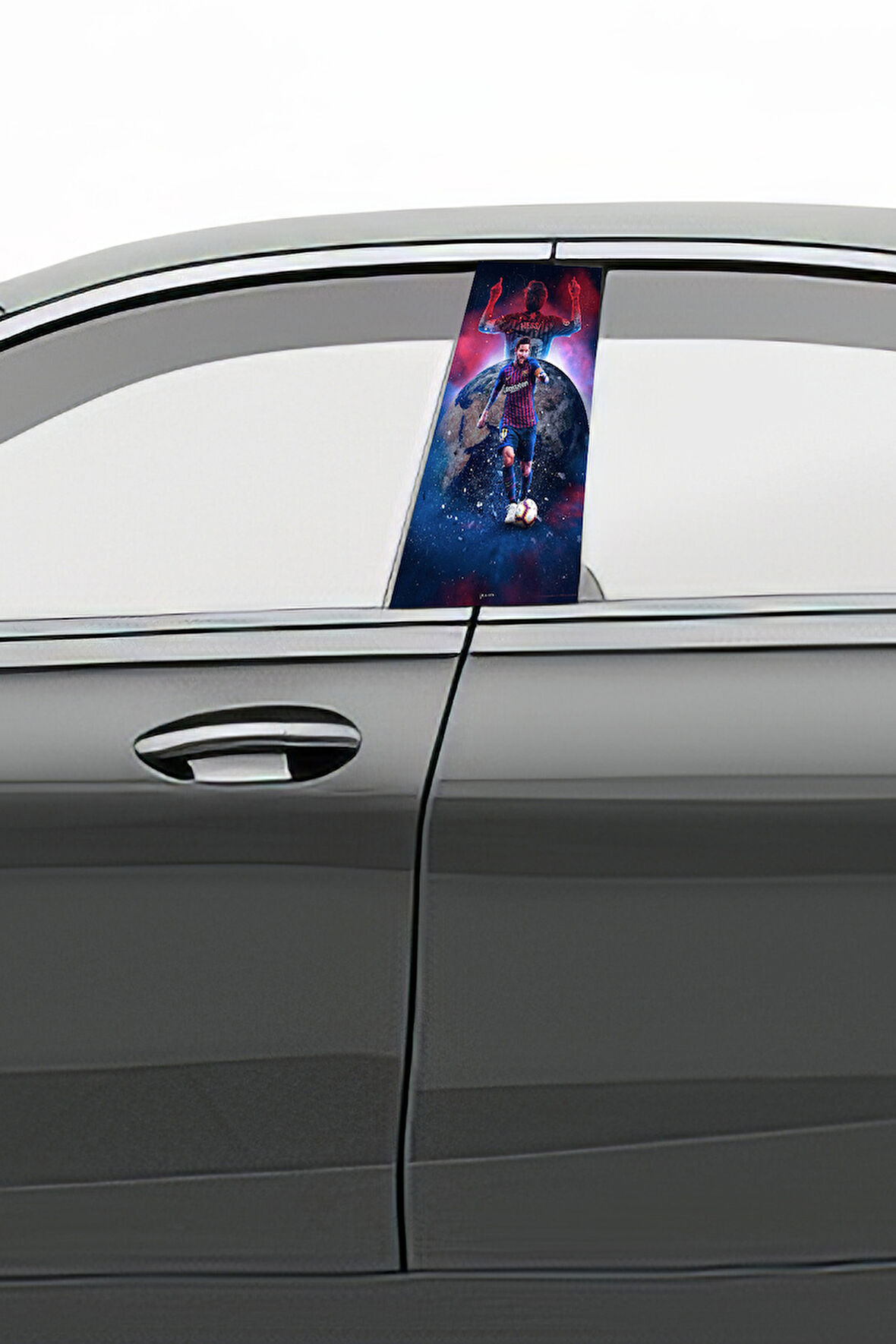 Araç Kapı Direk Kaplama Folyosu Desenli (Sağ Sol Takım) (2 Adet) - 22x50 Cm