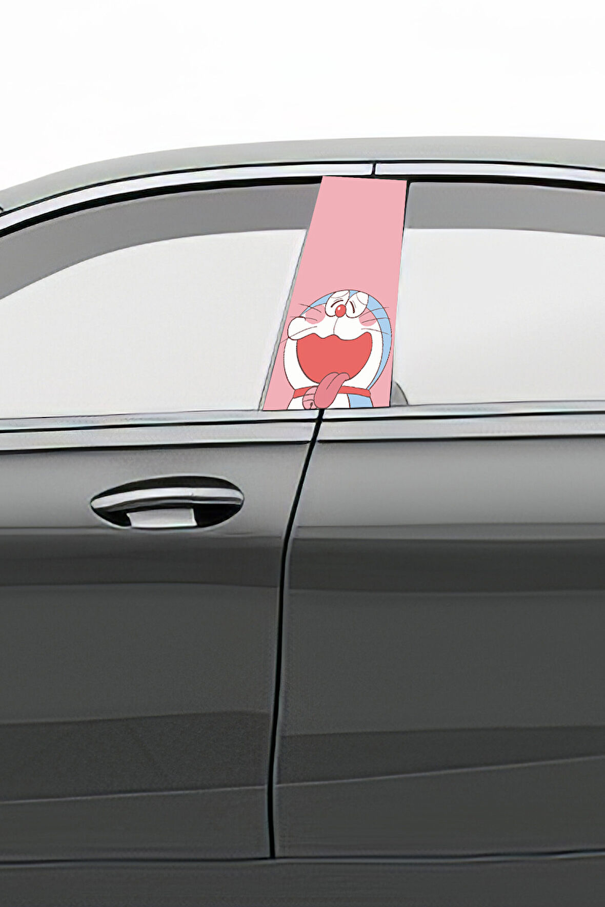 Araç Kapı Direk Kaplama Folyosu Desenli (Sağ Sol Takım) (2 Adet) - 22x50 Cm