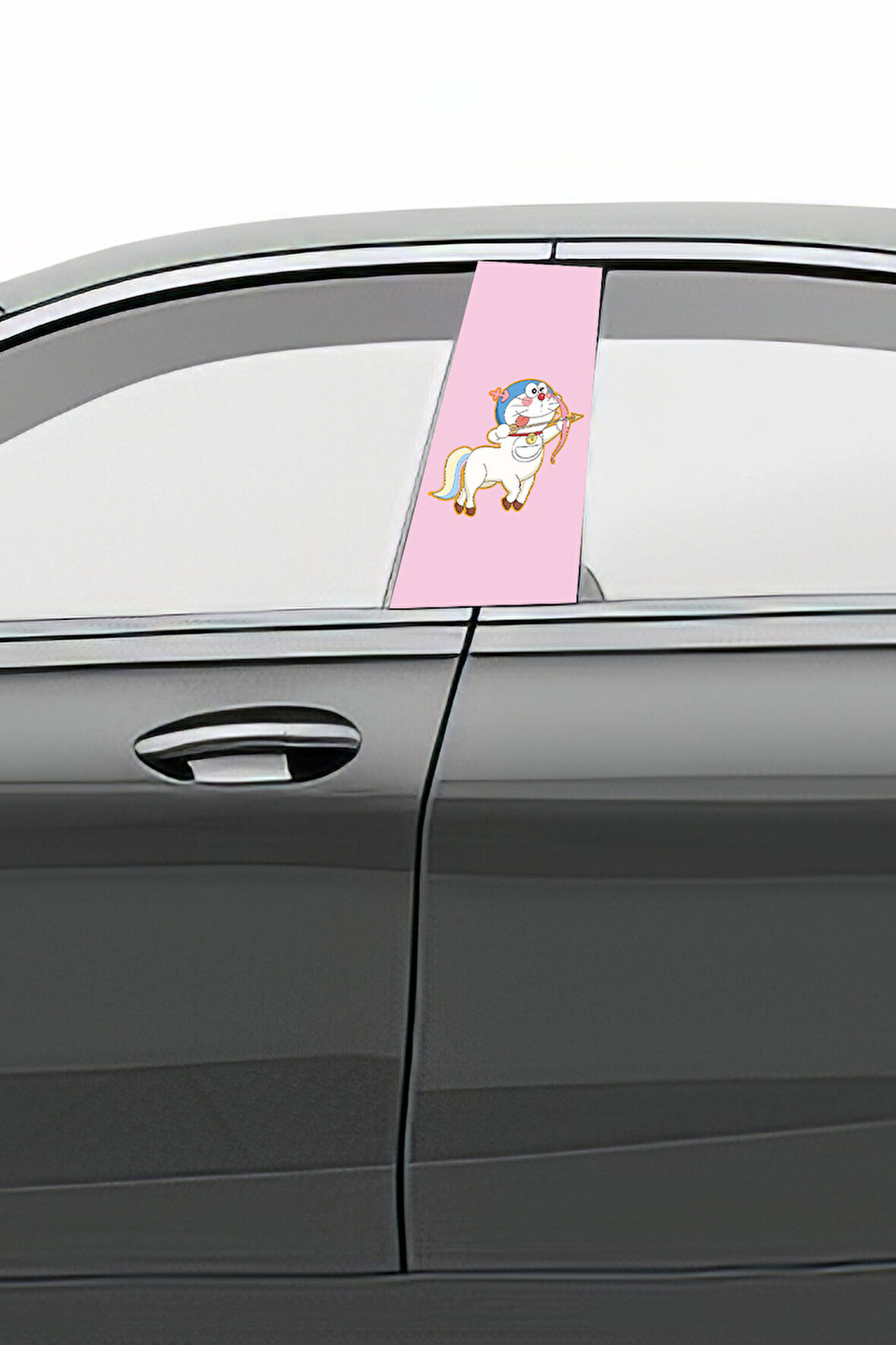 Araç Kapı Direk Kaplama Folyosu Desenli (Sağ Sol Takım) (2 Adet) - 22x50 Cm