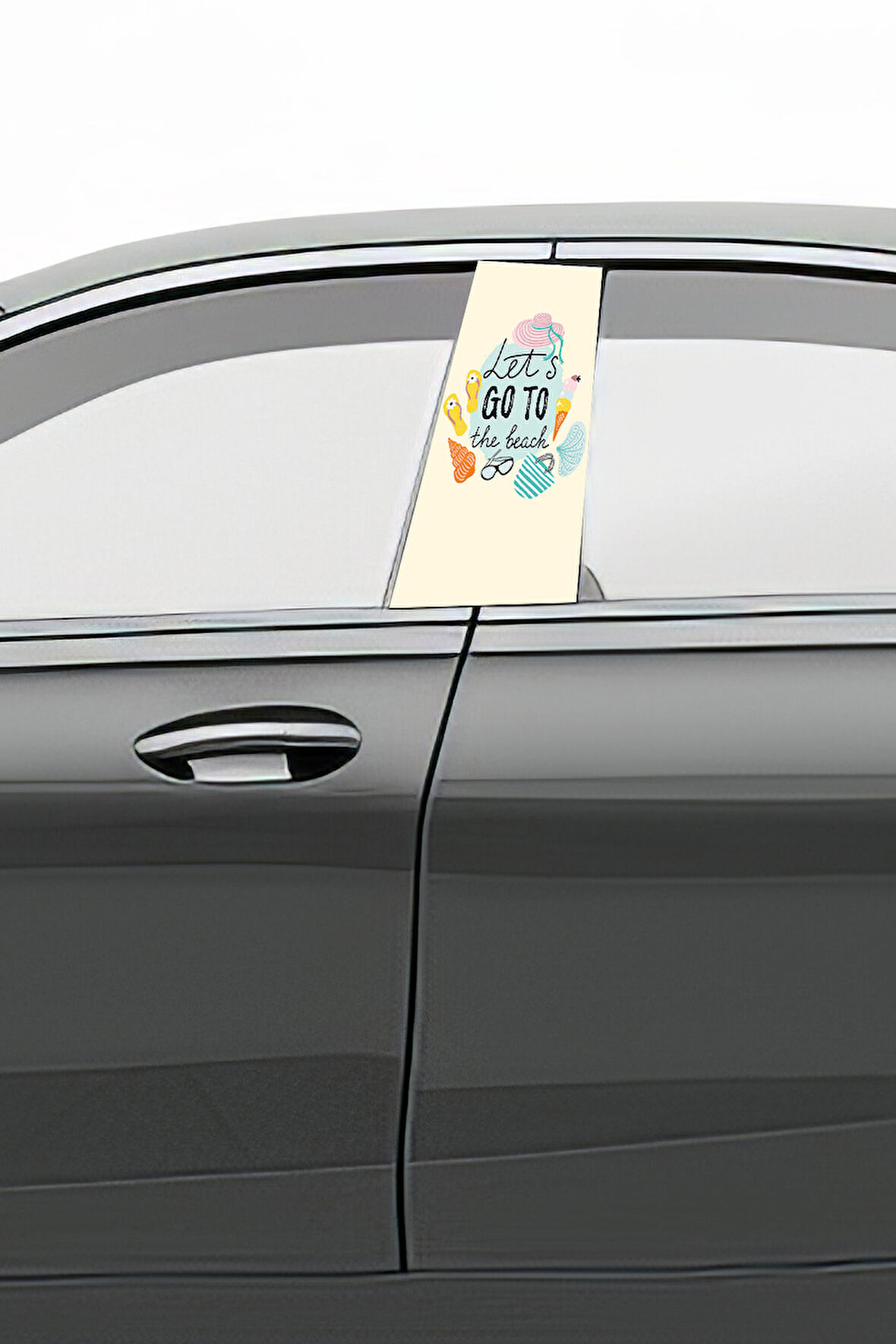 Araç Kapı Direk Kaplama Folyosu Desenli (Sağ Sol Takım) (2 Adet) - 22x50 Cm