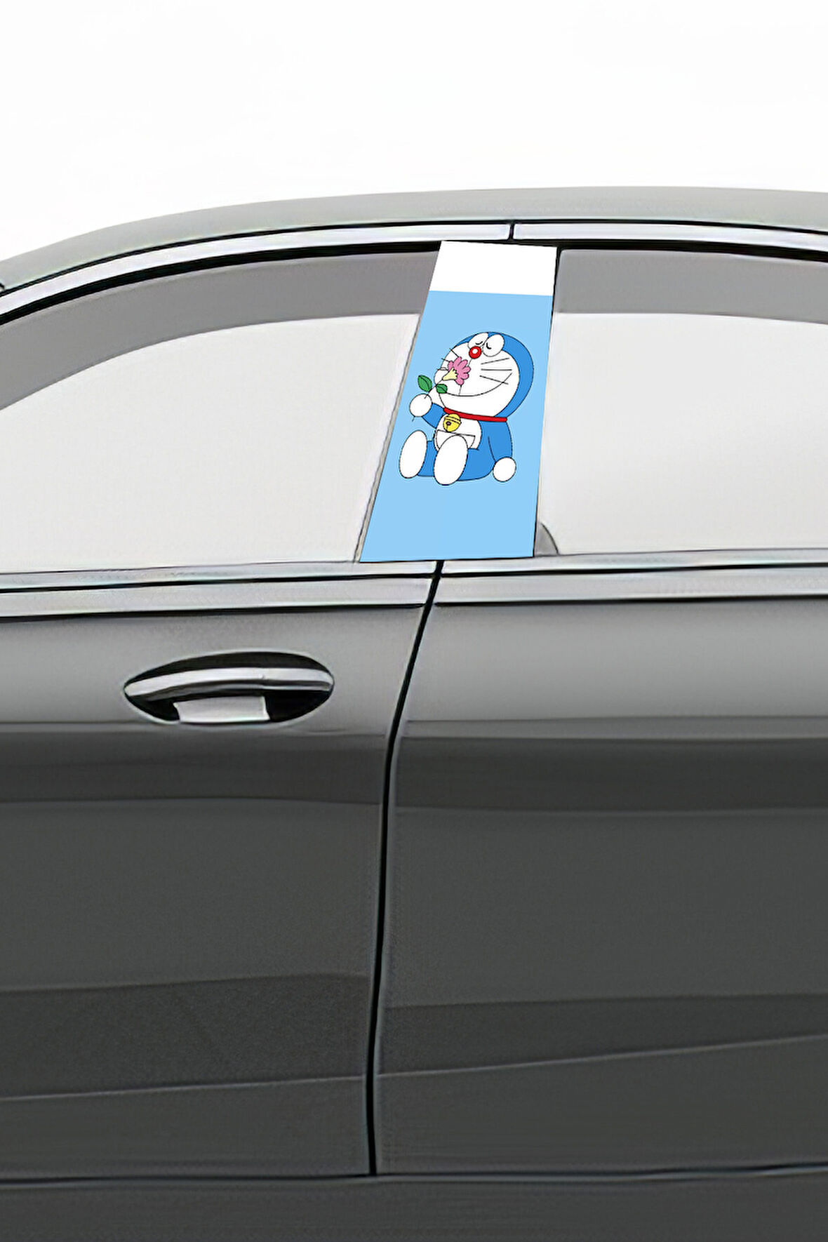 Araç Kapı Direk Kaplama Folyosu Desenli (Sağ Sol Takım) (2 Adet) - 22x50 Cm