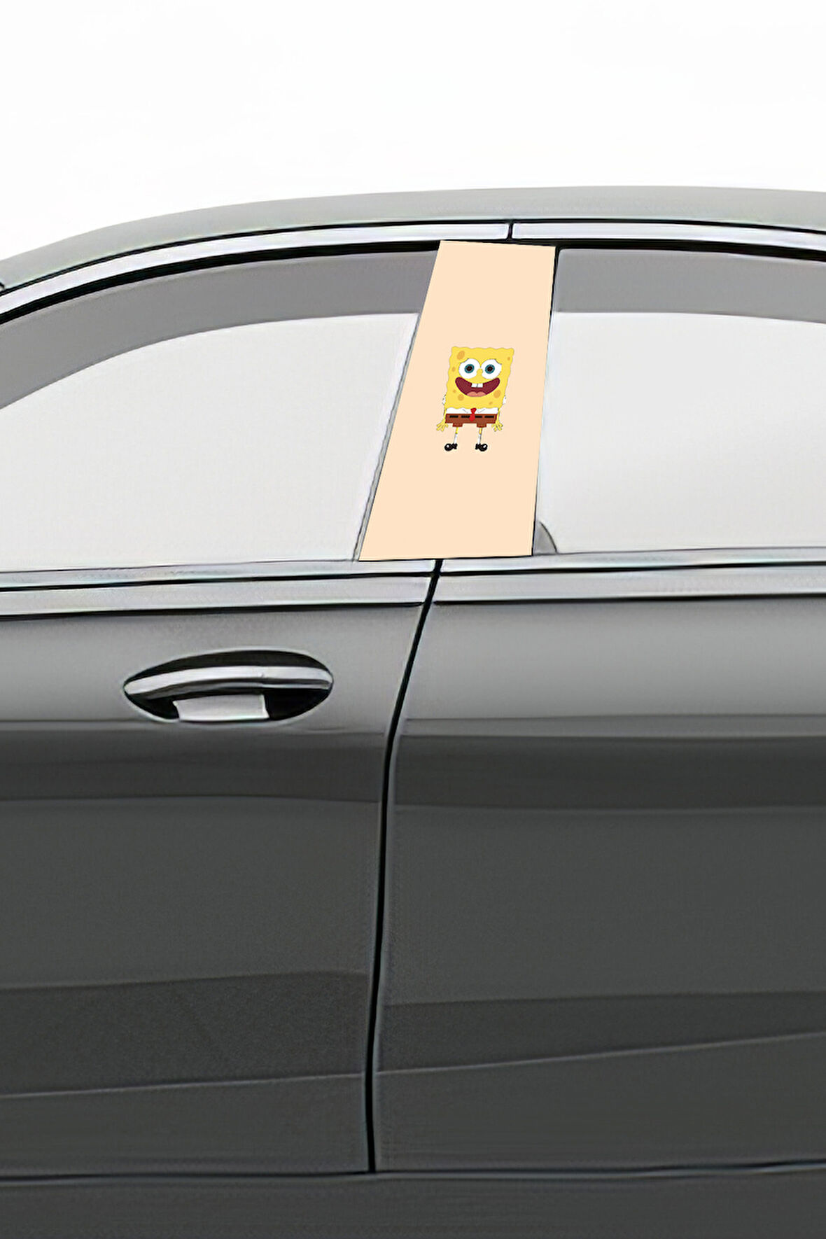 Araç Kapı Direk Kaplama Folyosu Desenli (Sağ Sol Takım) (2 Adet) - 22x50 Cm