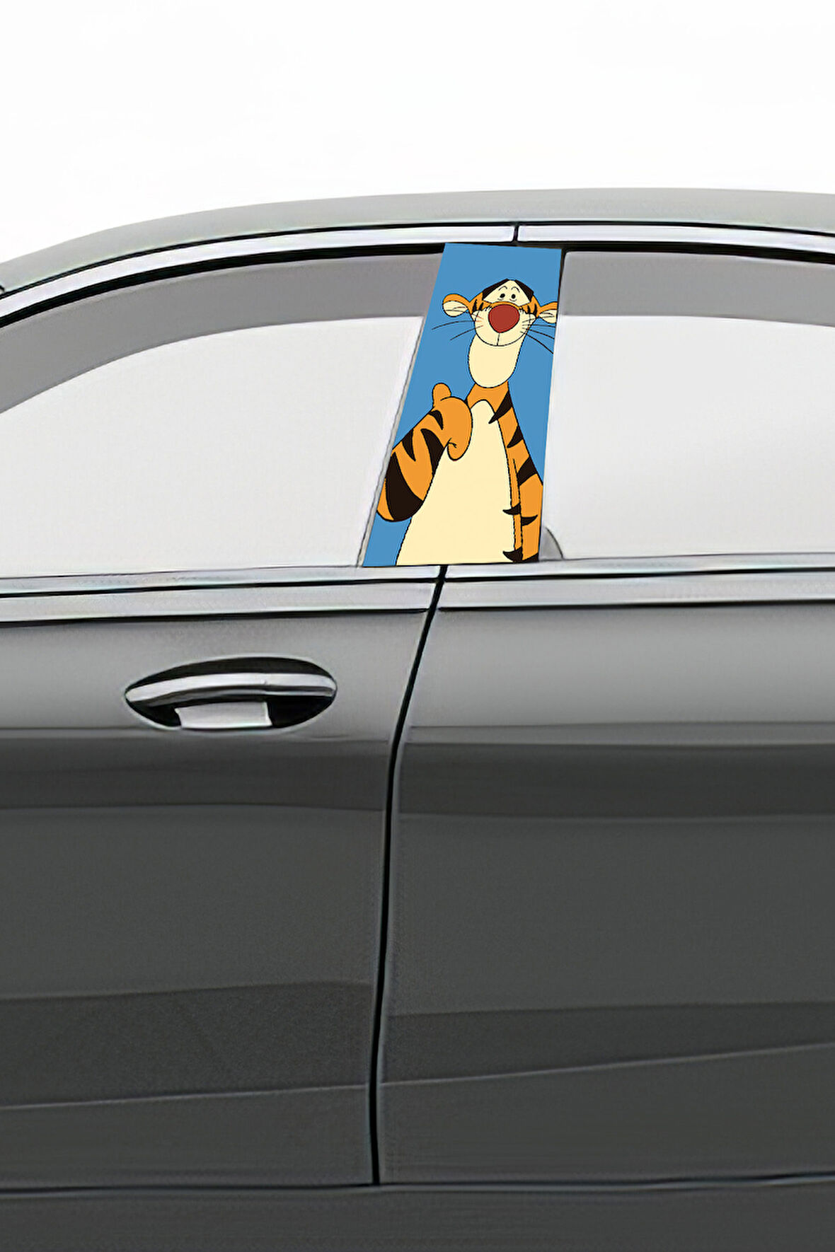 Araç Kapı Direk Kaplama Folyosu Desenli (Sağ Sol Takım) (2 Adet) - 22x50 Cm