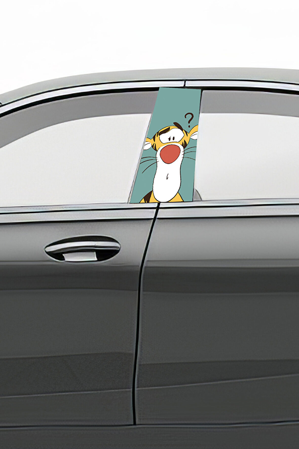 Araç Kapı Direk Kaplama Folyosu Desenli (Sağ Sol Takım) (2 Adet) - 22x50 Cm