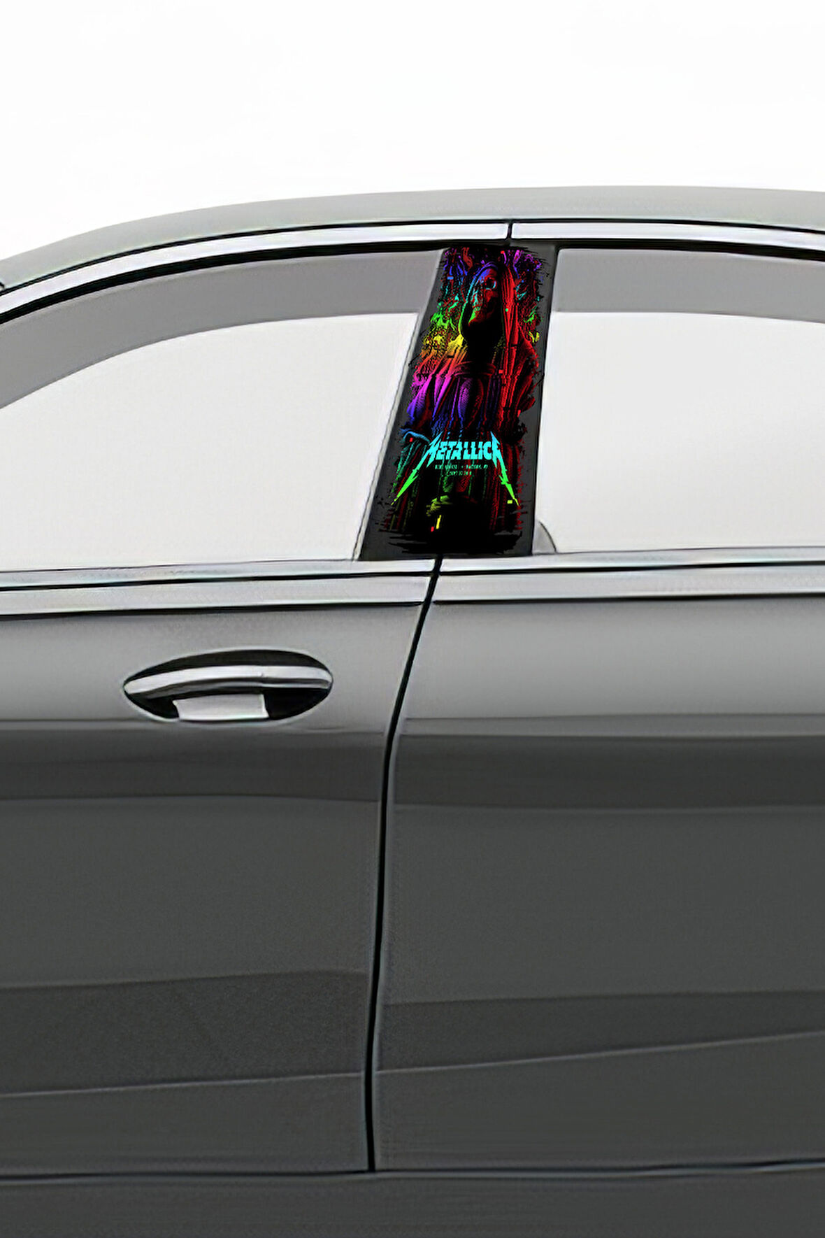 Araç Kapı Direk Kaplama Folyosu Desenli (Sağ Sol Takım) (2 Adet) - 22x50 Cm