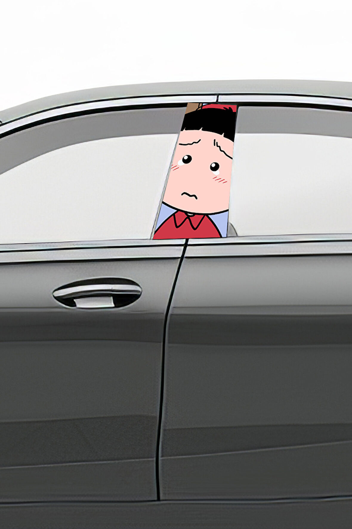 Araç Kapı Direk Kaplama Folyosu Desenli (Sağ Sol Takım) (2 Adet) - 22x50 Cm