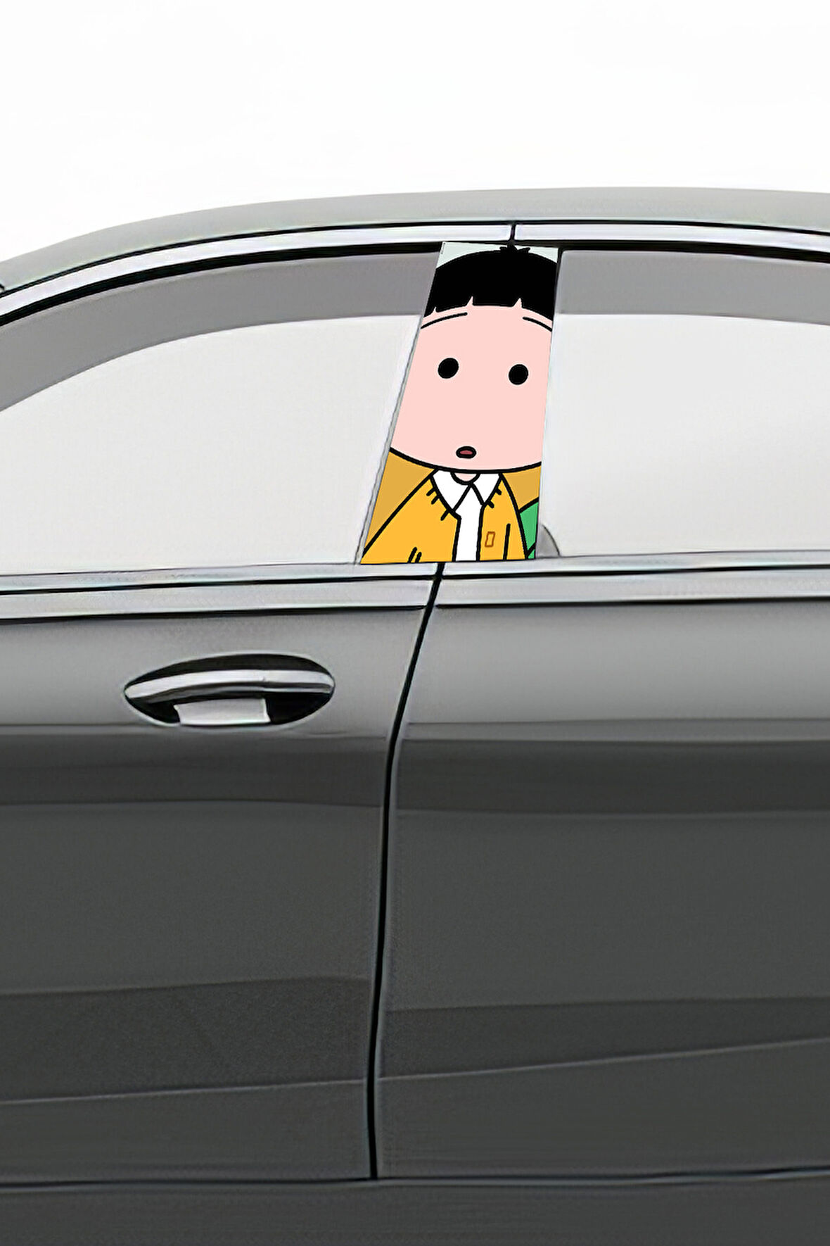 Araç Kapı Direk Kaplama Folyosu Desenli (Sağ Sol Takım) (2 Adet) - 22x50 Cm