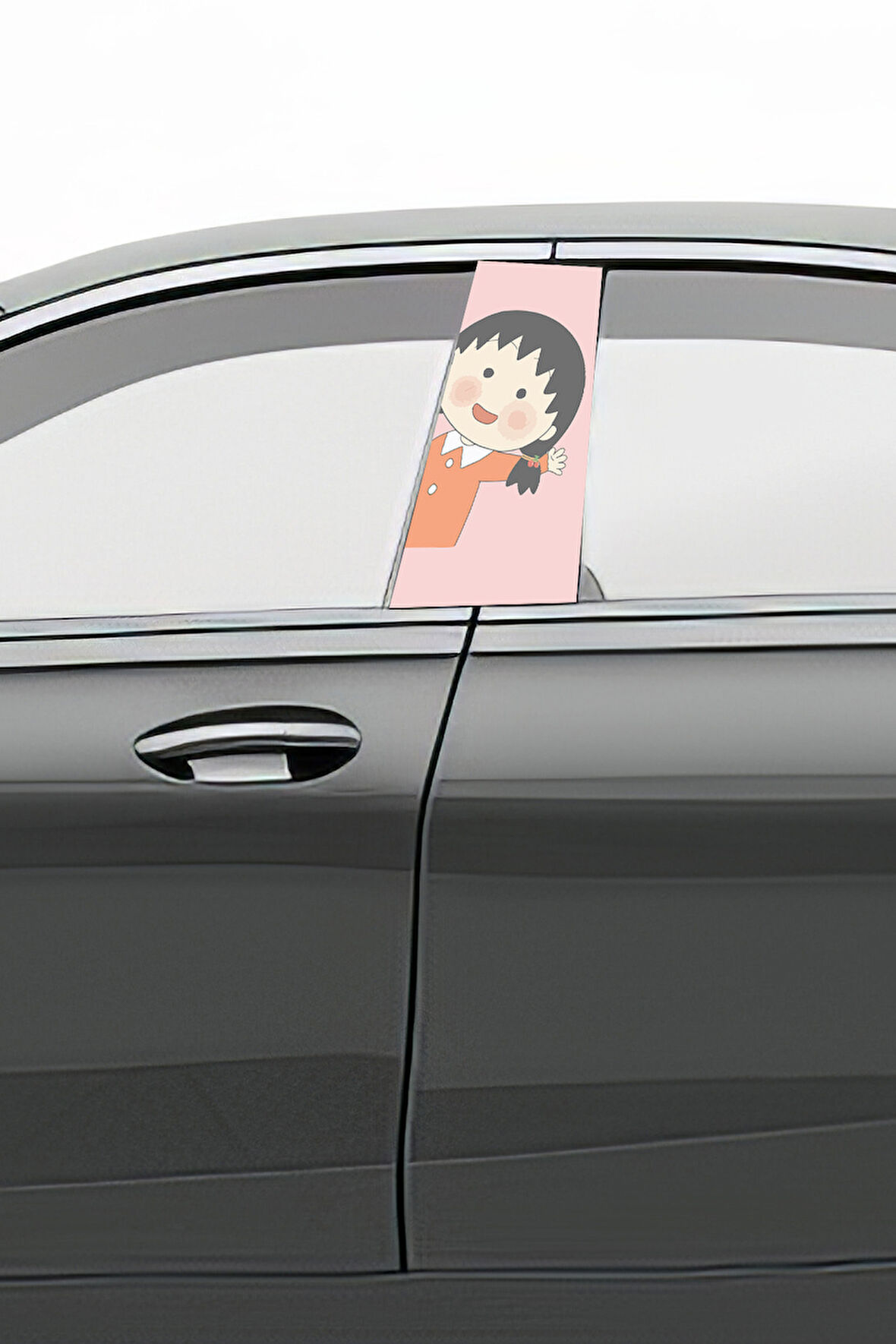 Araç Kapı Direk Kaplama Folyosu Desenli (Sağ Sol Takım) (2 Adet) - 22x50 Cm