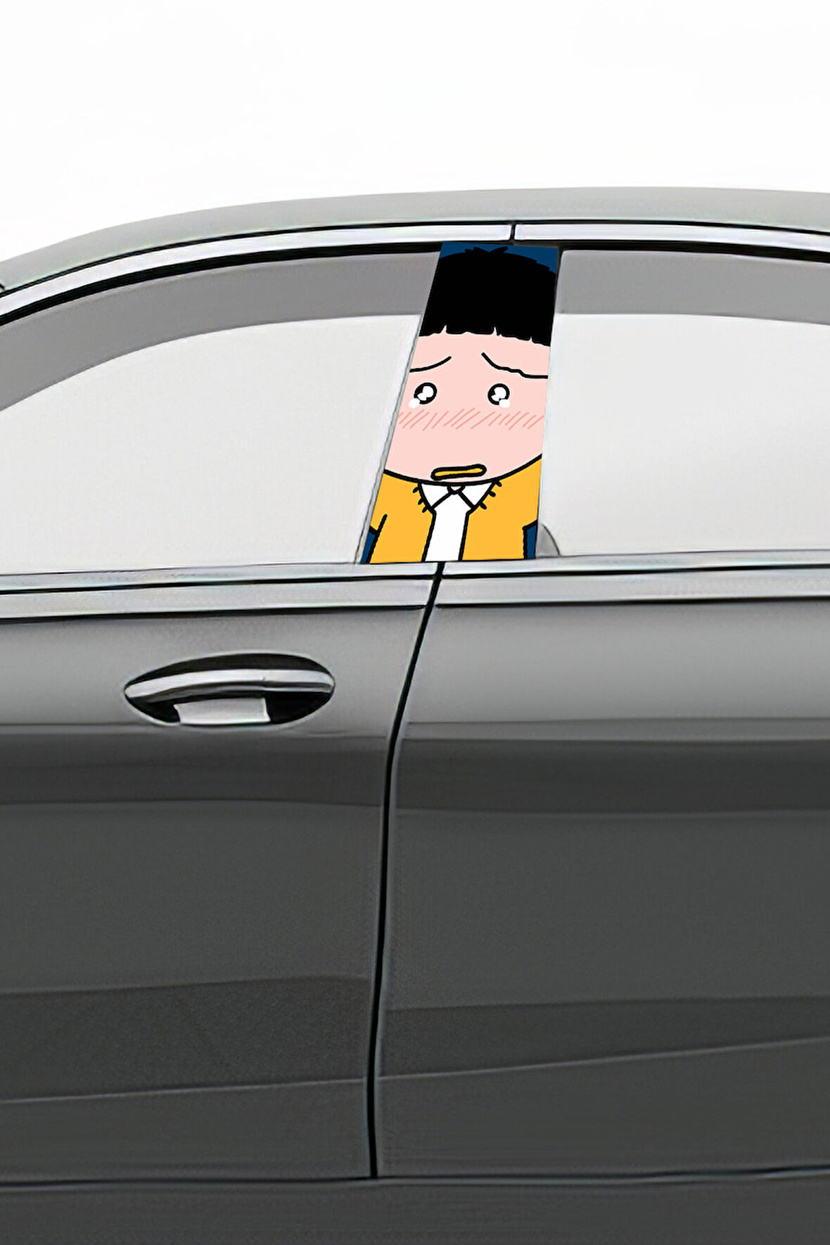 Araç Kapı Direk Kaplama Folyosu Desenli (Sağ Sol Takım) (2 Adet) - 22x50 Cm