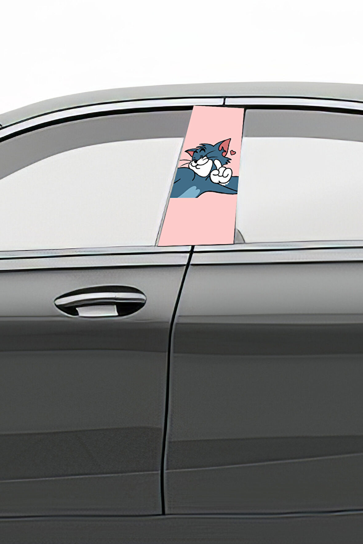 Araç Kapı Direk Kaplama Folyosu Desenli (Sağ Sol Takım) (2 Adet) - 22x50 Cm