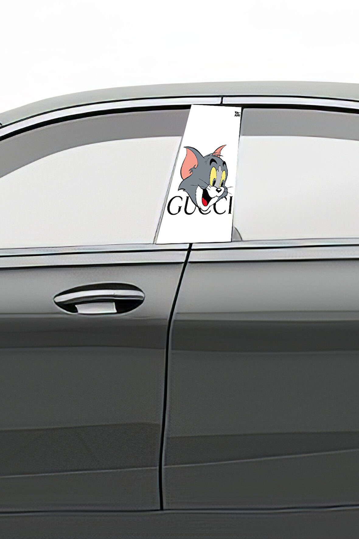 Araç Kapı Direk Kaplama Folyosu Desenli  Sağ Sol Takım 2 Adet  22x50 Cm