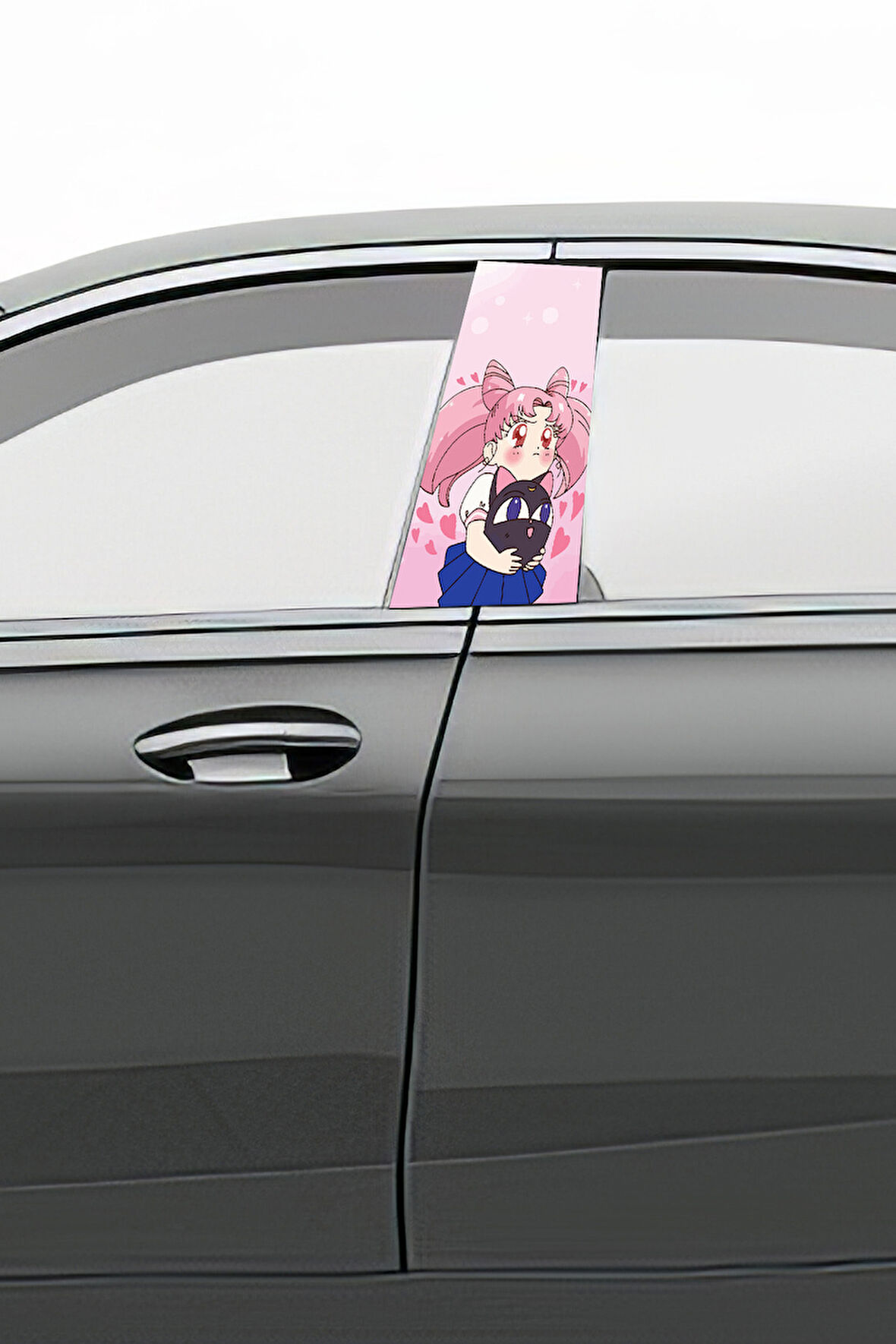 Araç Kapı Direk Kaplama Folyosu Desenli (Sağ Sol Takım) (2 Adet) - 22x50 Cm