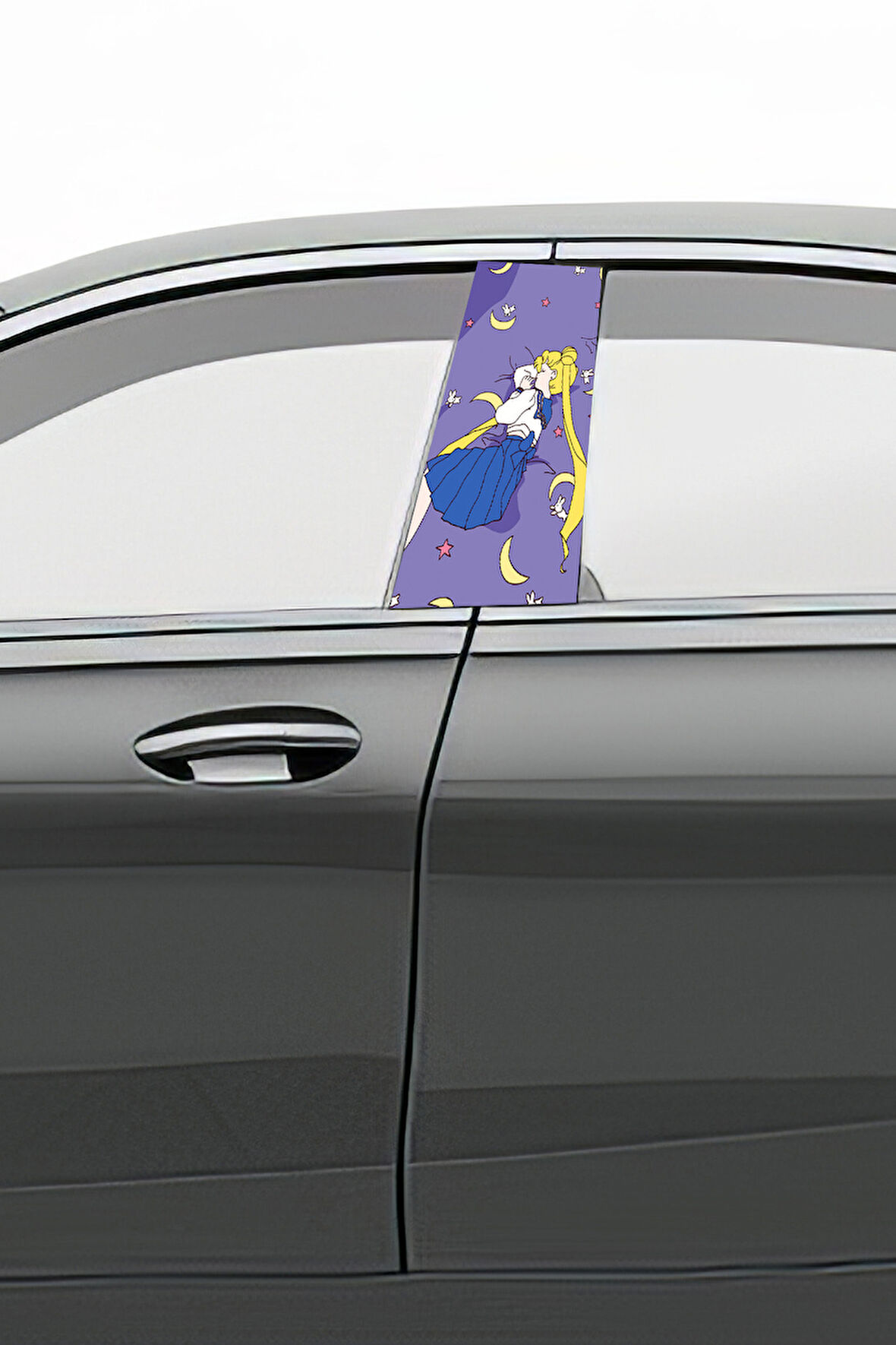 Araç Kapı Direk Kaplama Folyosu Desenli (Sağ Sol Takım) (2 Adet) - 22x50 Cm