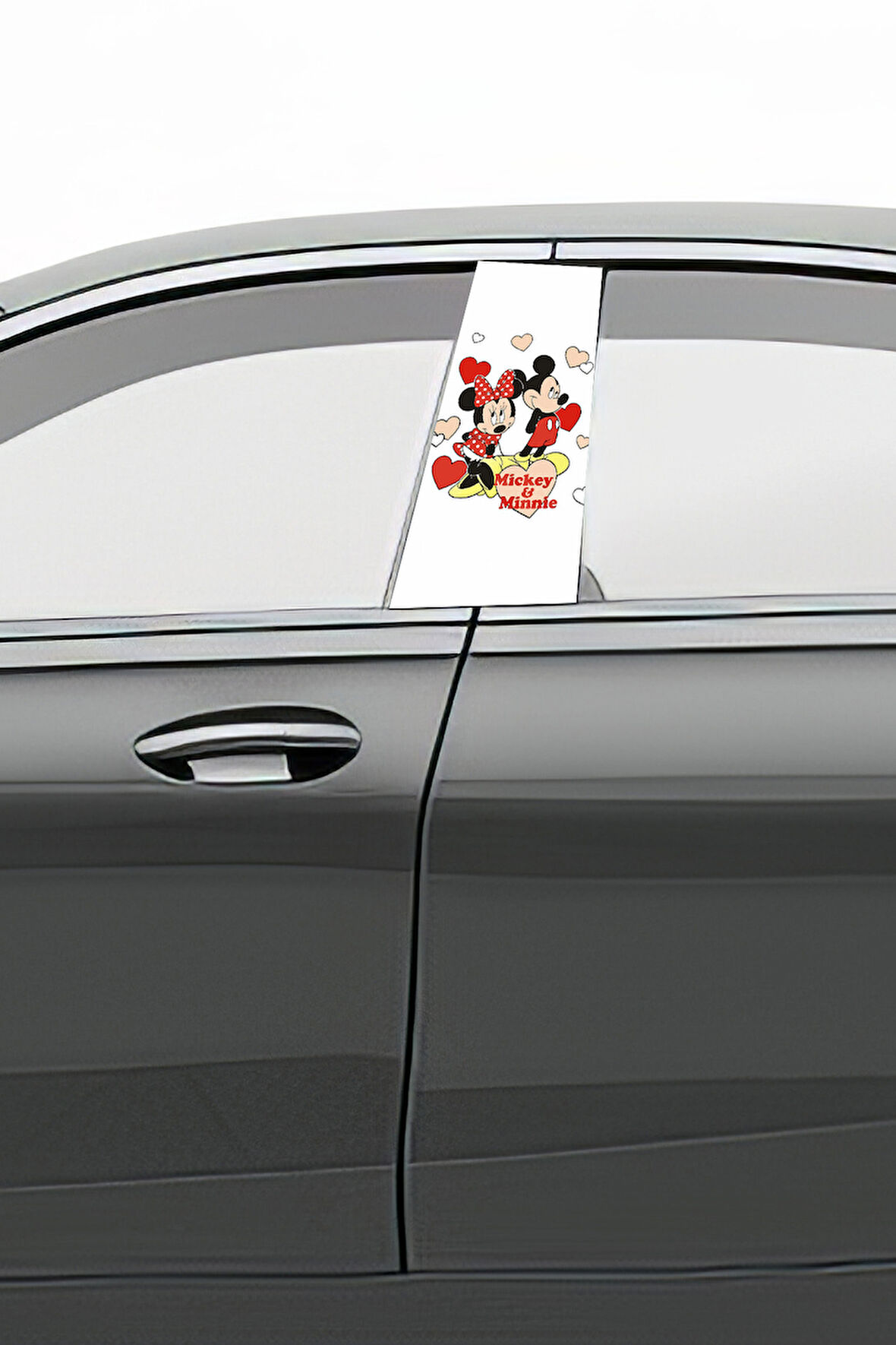 Araç Kapı Direk Kaplama Folyosu Desenli (Sağ Sol Takım) Uyumlu (2 Adet) - 22x50 cm