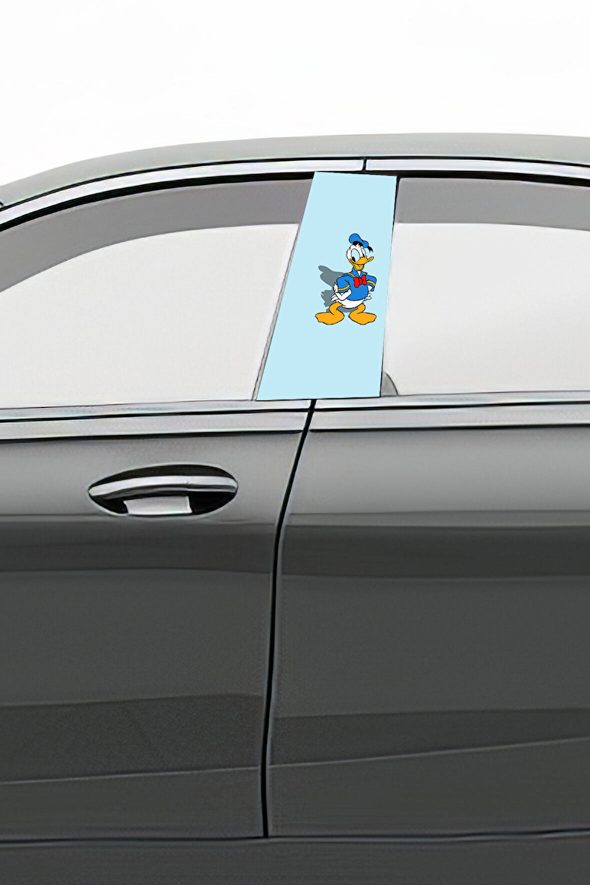 Araç Kapı Direk Kaplama Folyosu Desenli (Sağ Sol Takım) (2 Adet) - 22x50 Cm