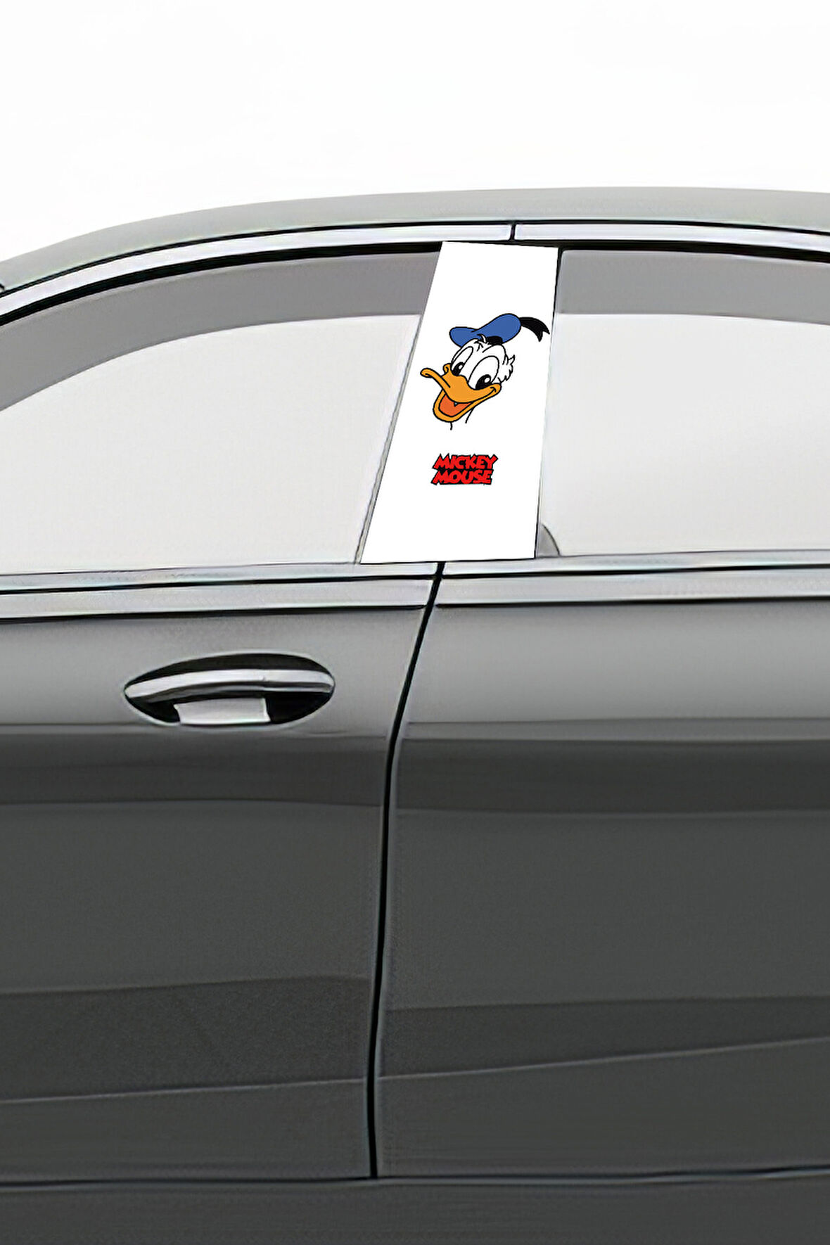 Araç Kapı Direk Kaplama Folyosu Desenli (Sağ Sol Takım) (2 Adet) - 22x50 Cm