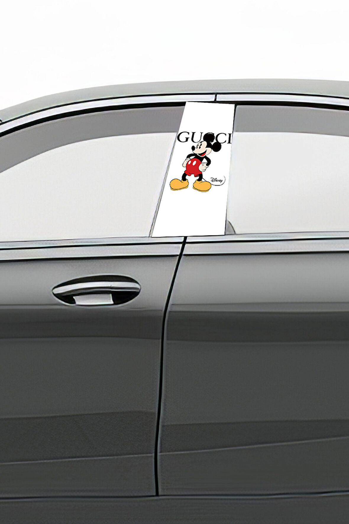 Araç Kapı Direk Kaplama Folyosu Desenli (Sağ Sol Takım) (2 Adet) - 22x50 Cm