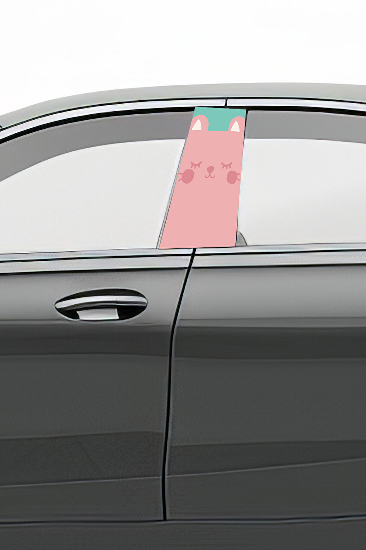 Araç Kapı Direk Kaplama Folyosu Desenli (Sağ Sol Takım) (2 Adet) - 22x50 Cm