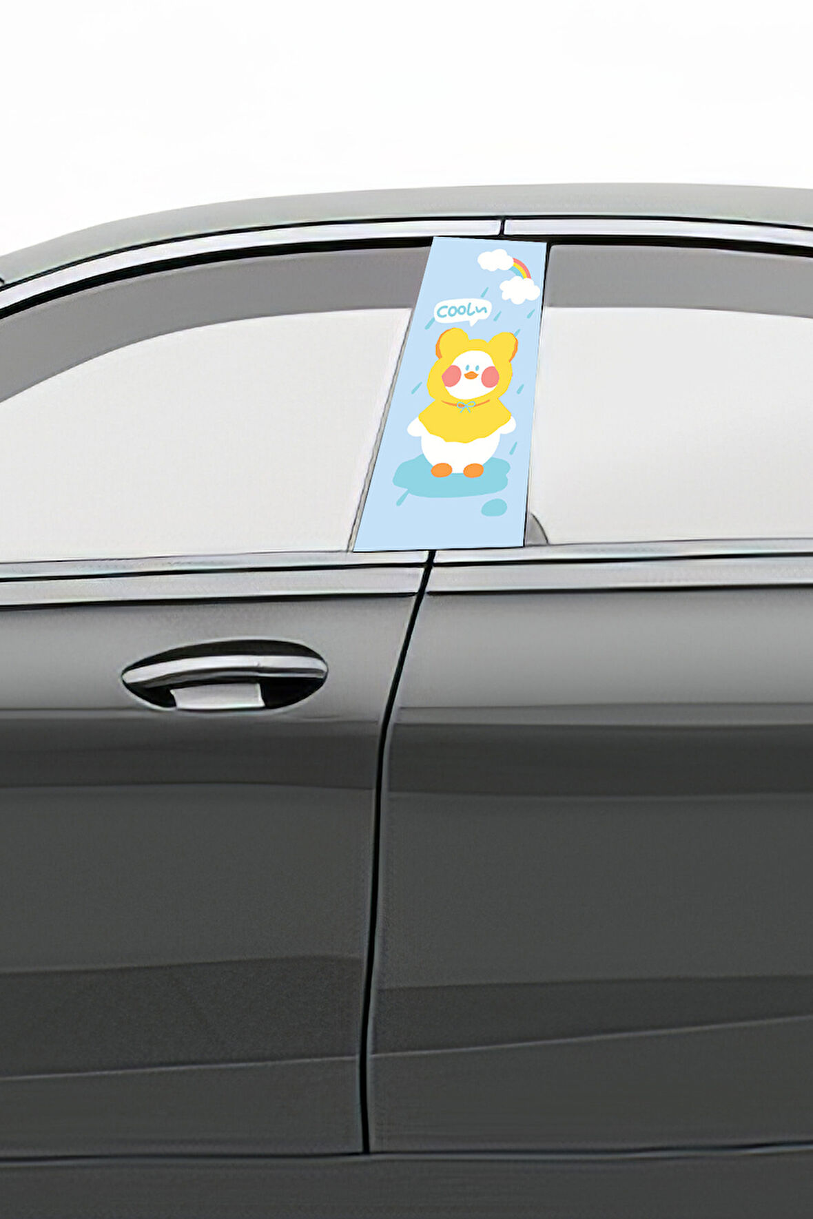 Araç Kapı Direk Kaplama Folyosu Desenli (Sağ Sol Takım) (2 Adet) - 22x50 Cm