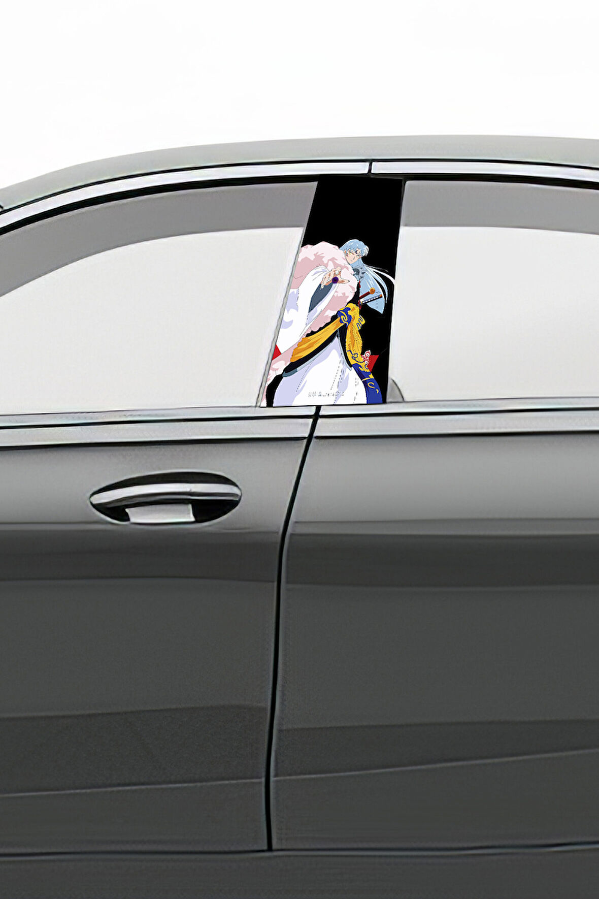 Araç Kapı Direk Kaplama Folyosu Desenli (Sağ Sol Takım) (2 Adet) - 22x50 Cm