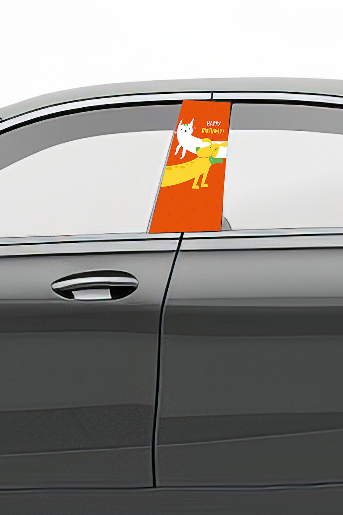 Araç Kapı Direk Kaplama Folyosu Desenli (Sağ Sol Takım) (2 Adet) - 22x50 Cm