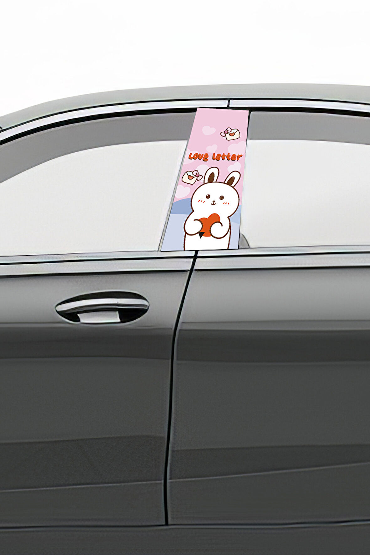 Araç Kapı Direk Kaplama Folyosu Desenli (Sağ Sol Takım) (2 Adet) - 22x50 cm Uyumlu